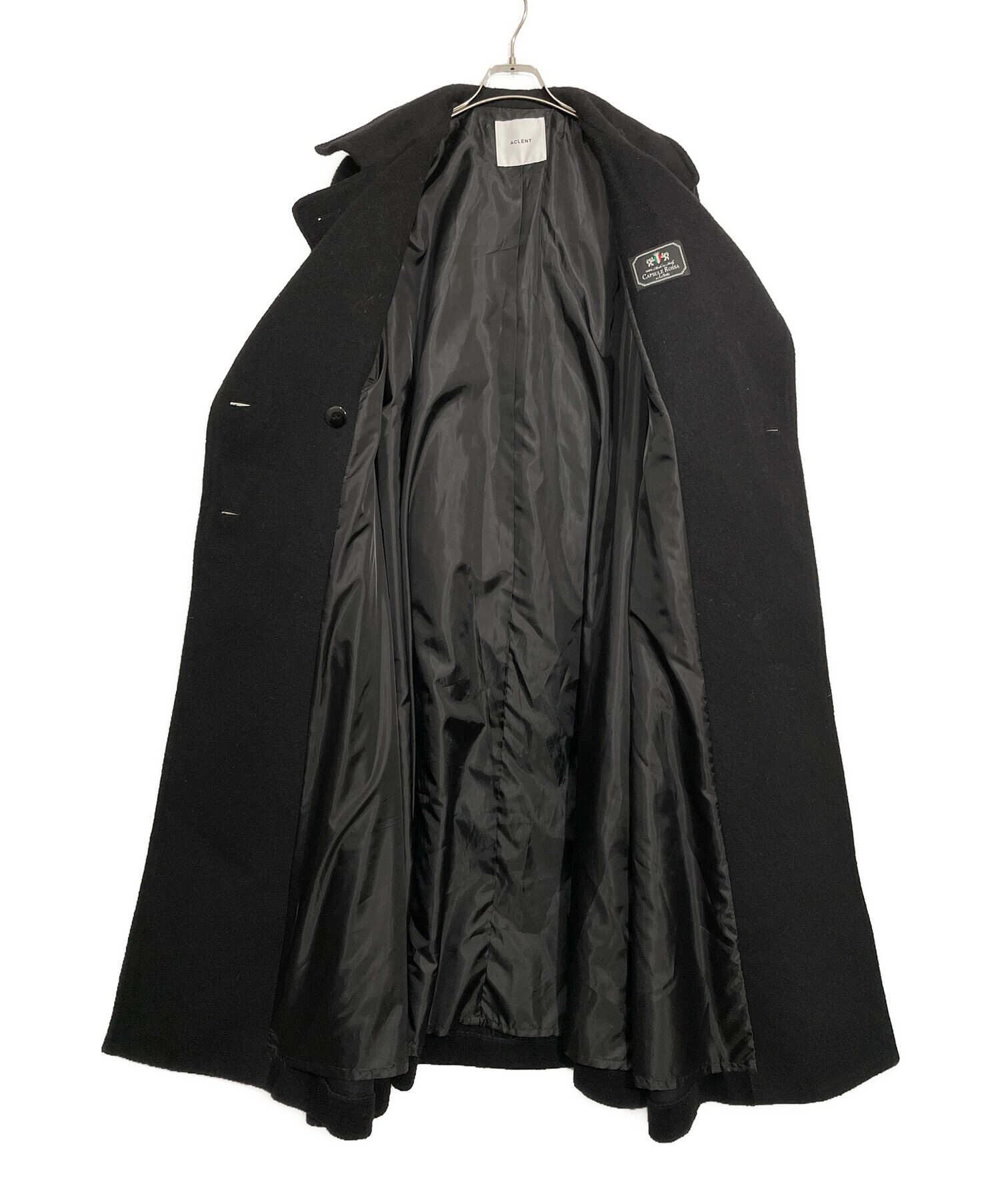 中古・古着通販】ACLENT (アクレント) ロングコート ブラック サイズ:F 
