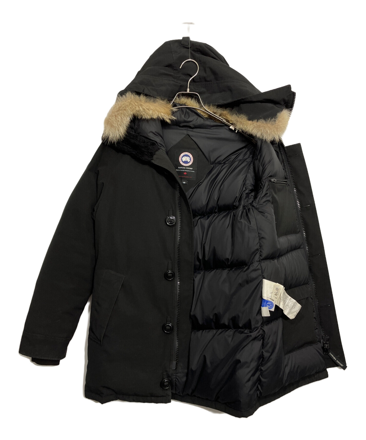   ブラック　メンズ　ダウン　Sサイズ　68F8490 中古・古着通販】CANADA GOOSE (カナダグース) ダウンジャケット