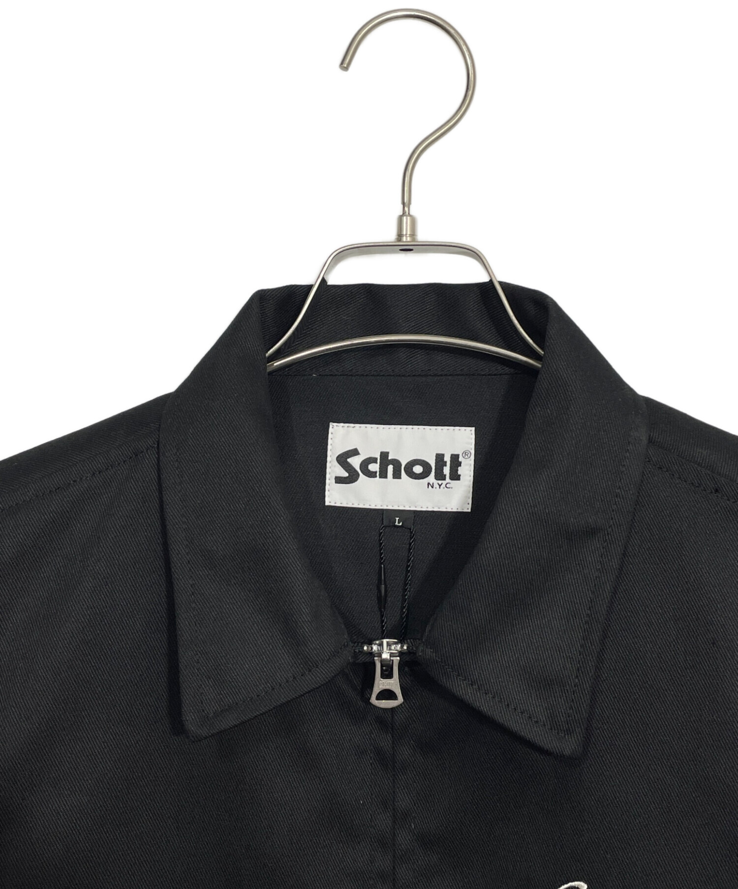 中古・古着通販】Schott (ショット) ワークジャケット ブラック サイズ 中古・古着通販】Schott (ショット) ワークジャケット ブラック サイズ
