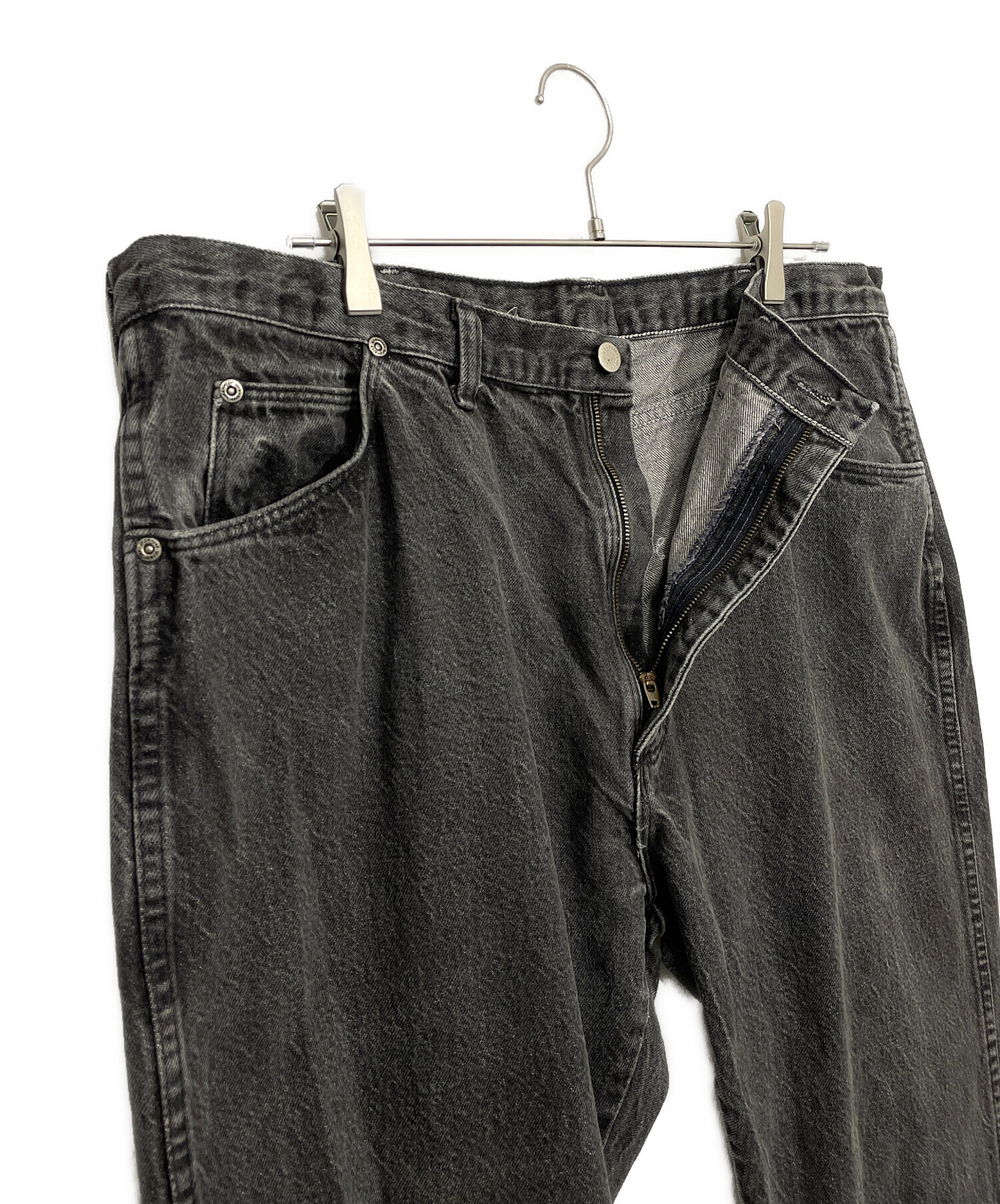 中古・古着通販】Wrangler (ラングラー) デニムパンツ ブラック サイズ 