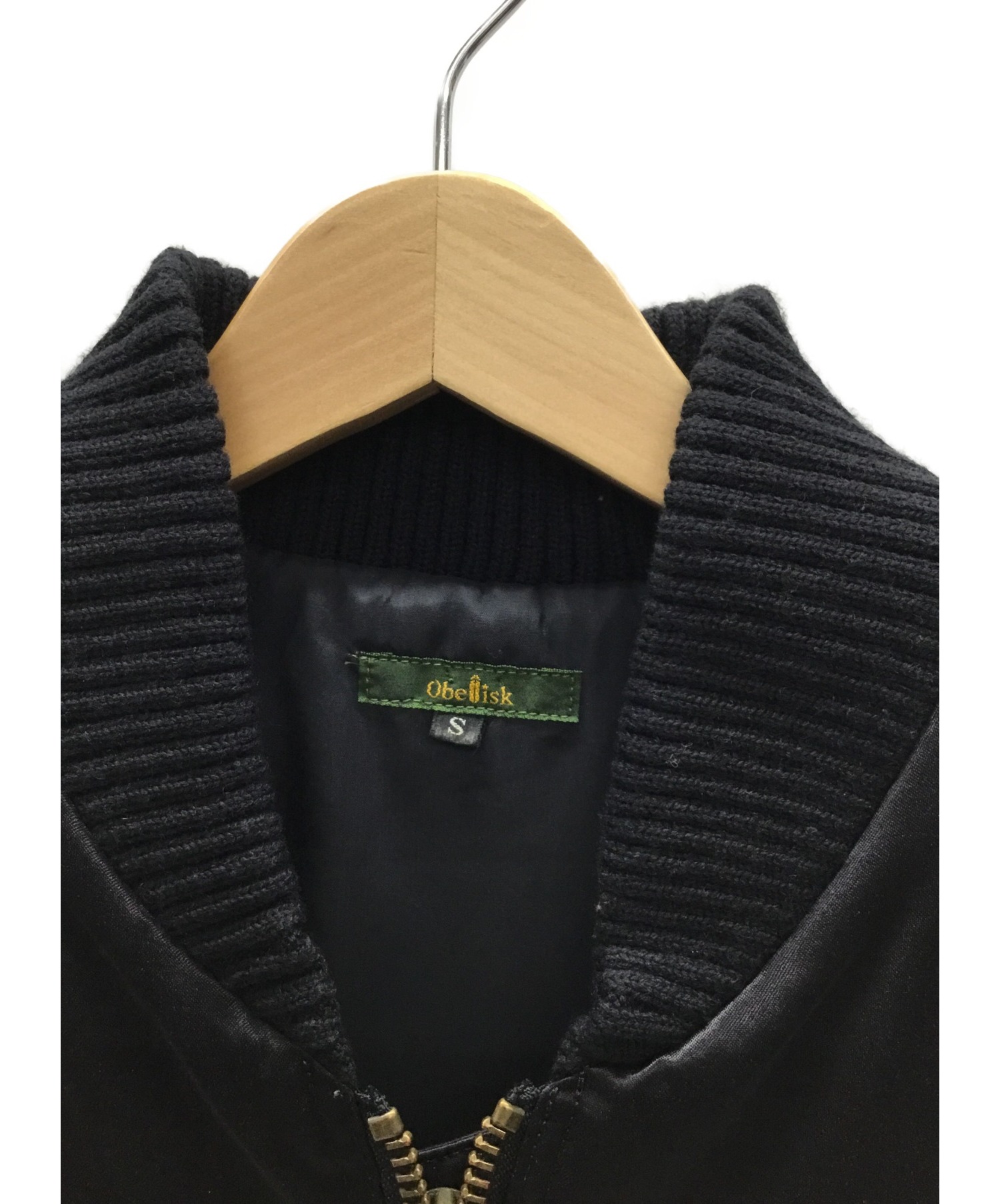 中古・古着通販】Obelisk (オベリスク) MA-1ジャケット ブラック