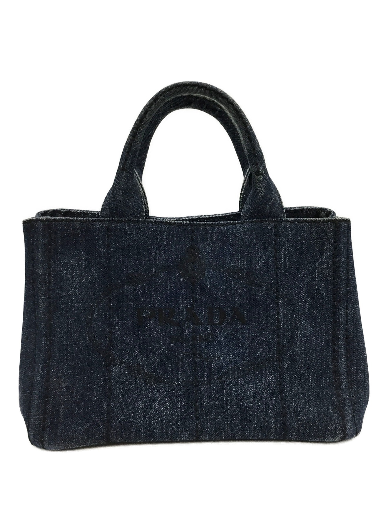 中古・古着通販】PRADA (プラダ) 2WAYバッグ/カナパ ネイビー