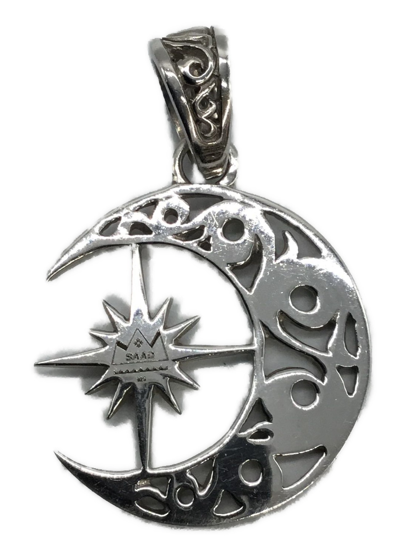 中古・古着通販】saad (サード) 三日月モチーフ シルバー925ペンダント