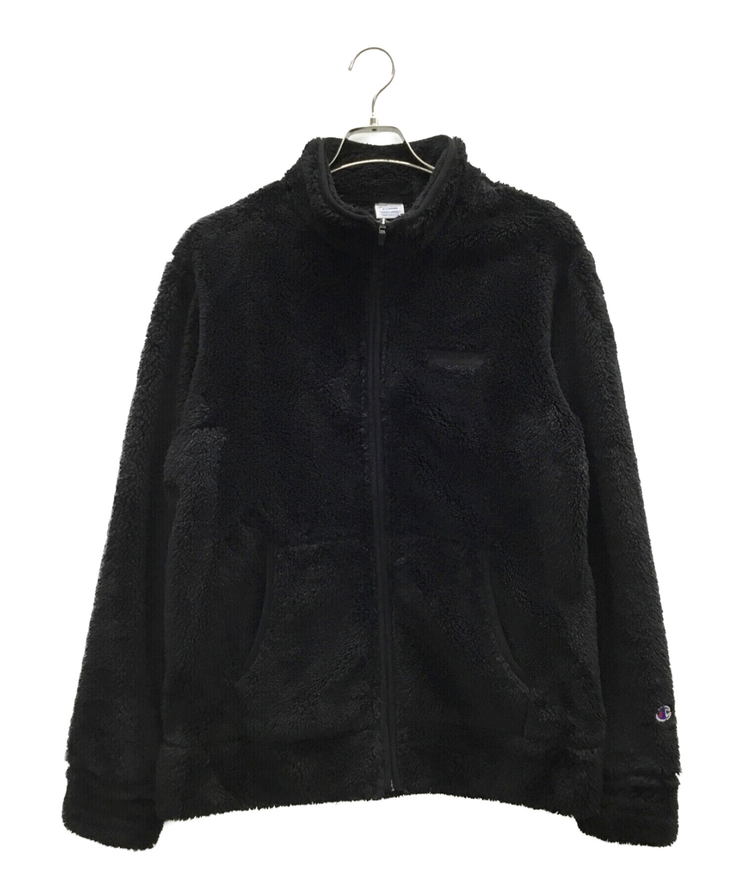中古・古着通販】Champion (チャンピオン) ボアジャケット ブラック 