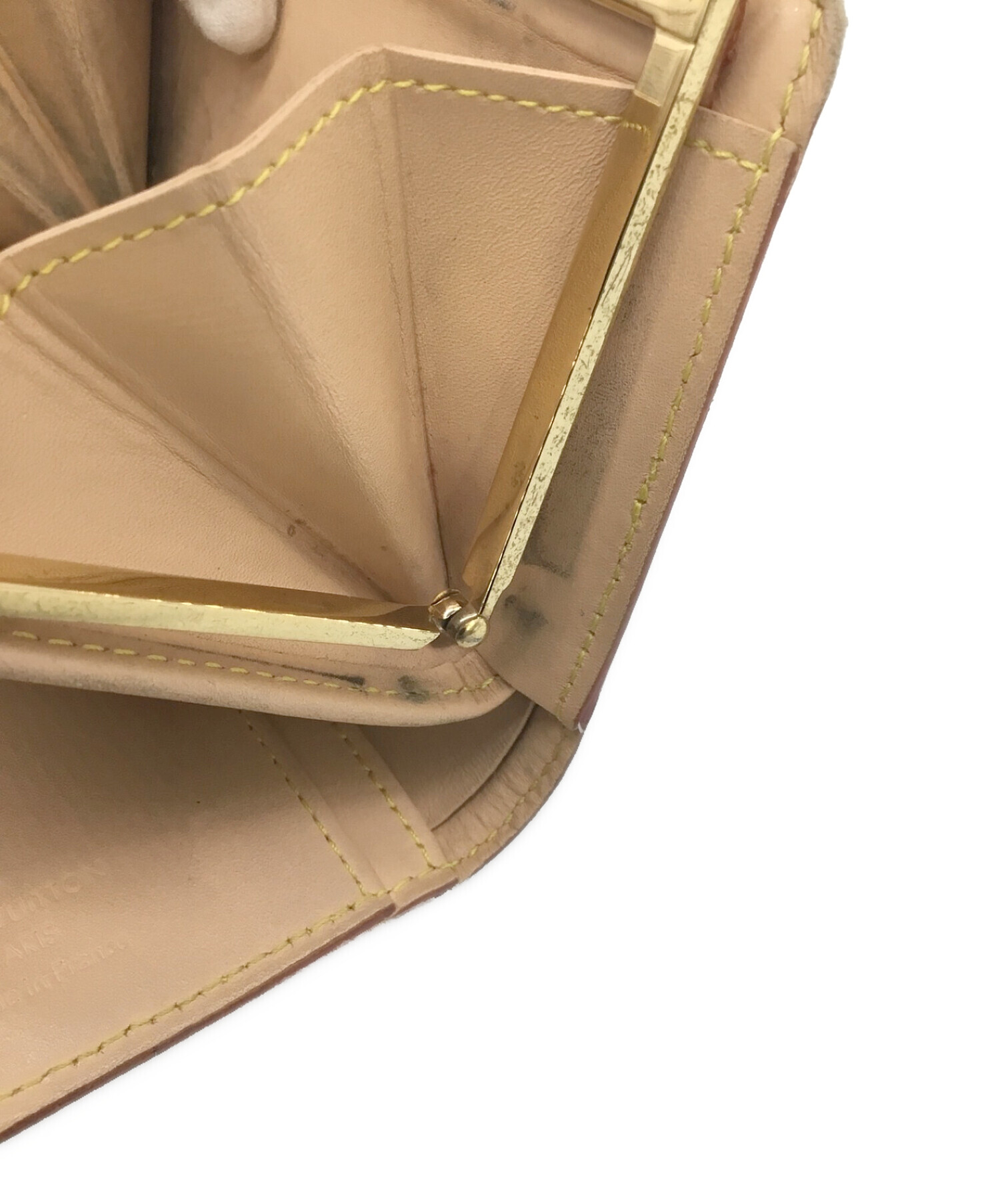 美品推薦】LVモノグラム ショ-トレザ- 三つ折り財布 個人閑置で譲渡 美