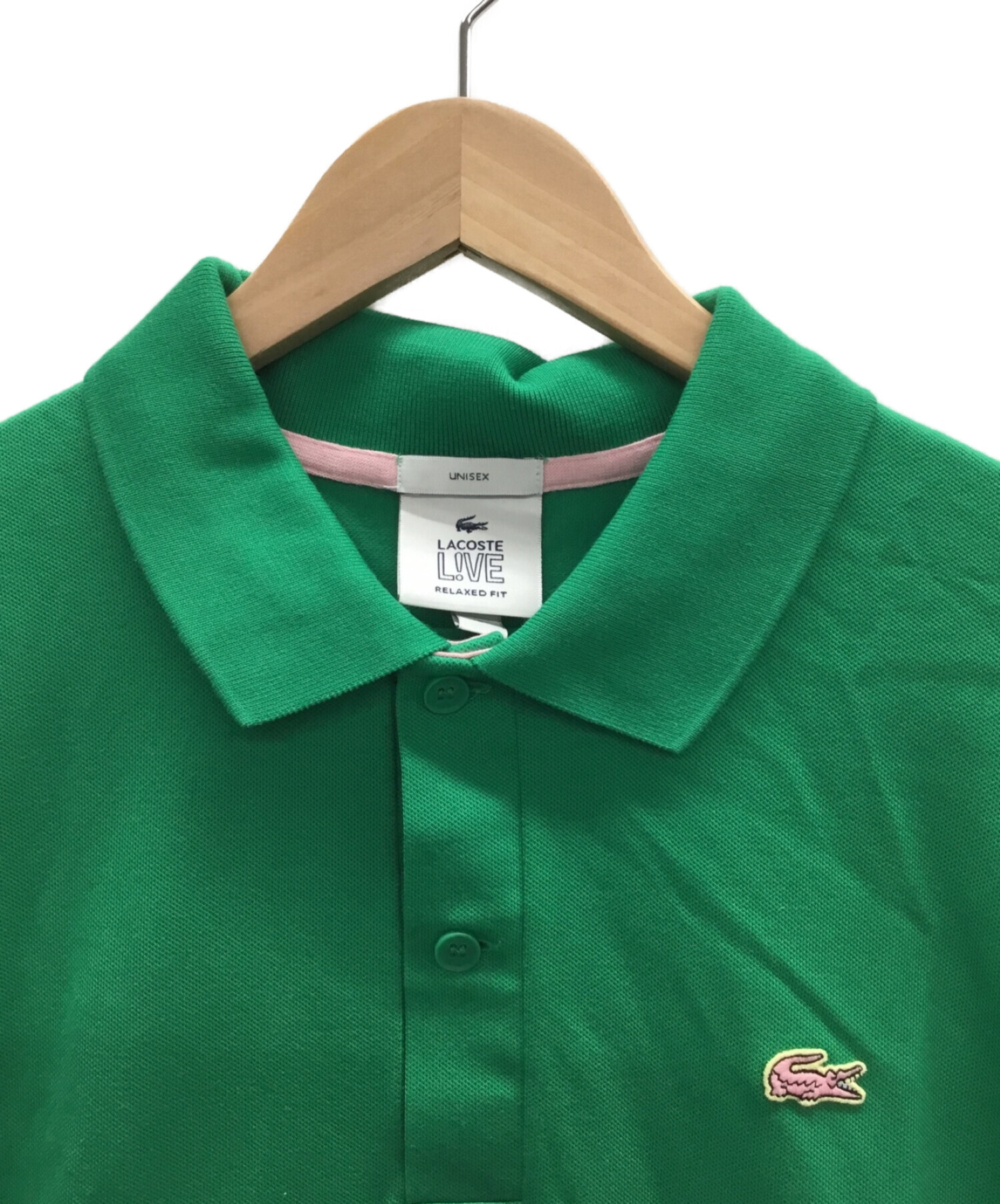 中古・古着通販LACOSTE LIVE (ラコステライブ) ポロシャツ グリーン