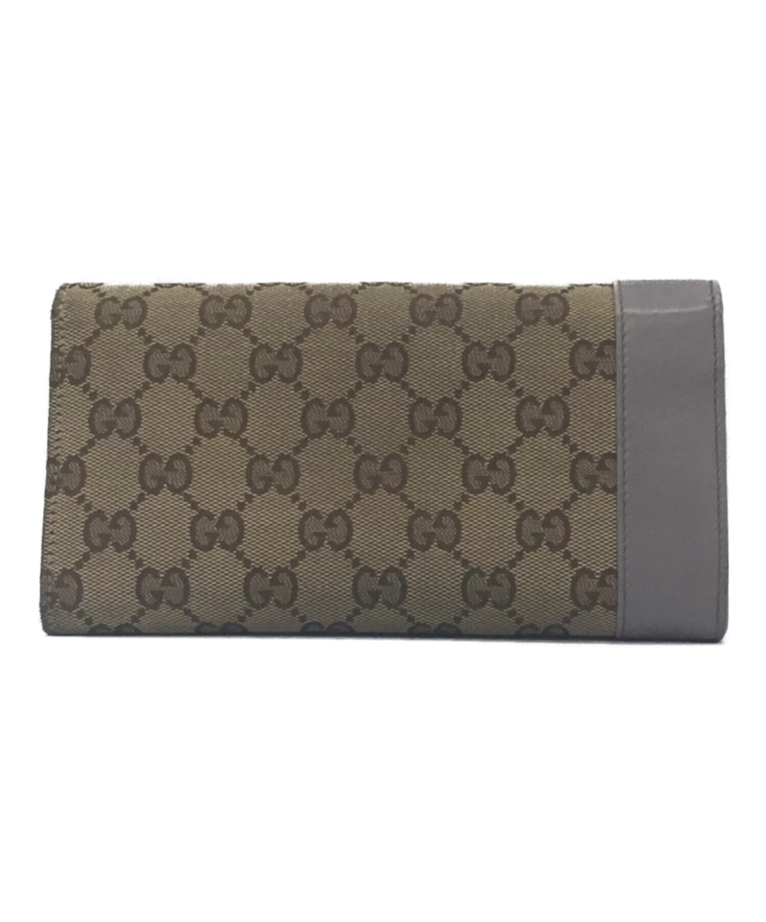 中古・古着通販】GUCCI (グッチ) 長財布 カーキ×パープル｜ブランド 
