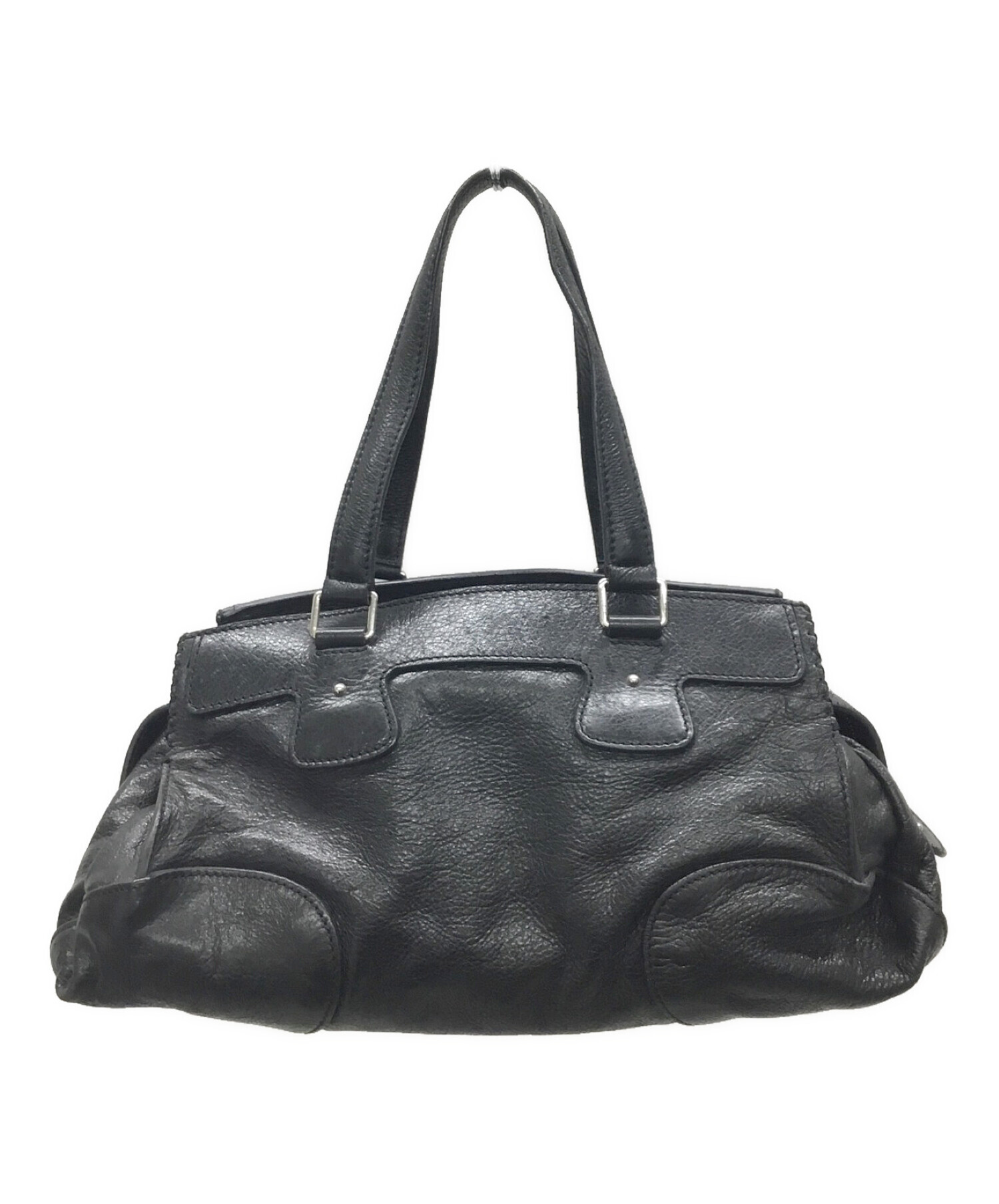 中古・古着通販】CELINE (セリーヌ) ハンドバッグ ブラック｜ブランド  