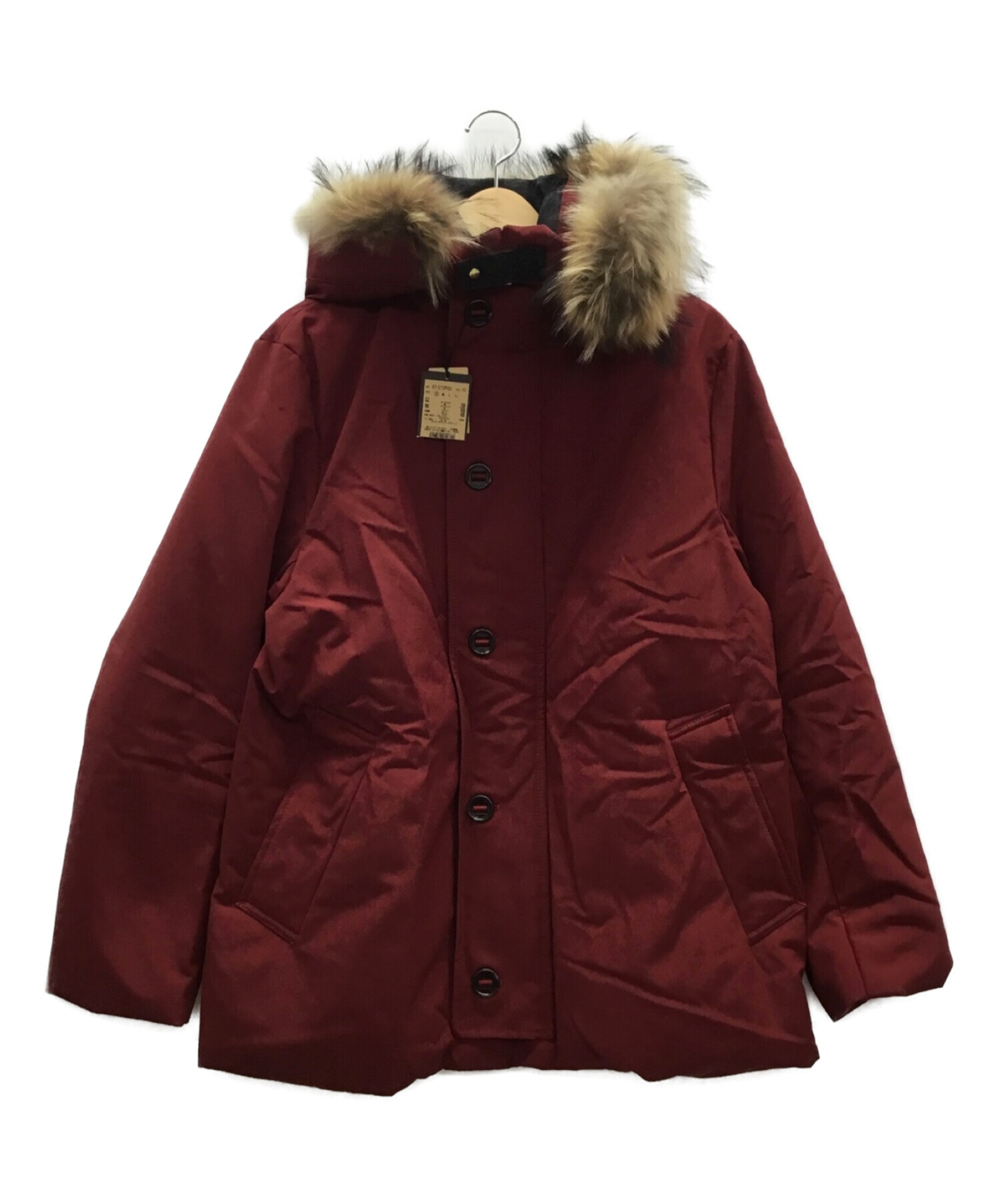 中古・古着通販】COMME CA MEN (コムサメン) ダウンコート レッド 