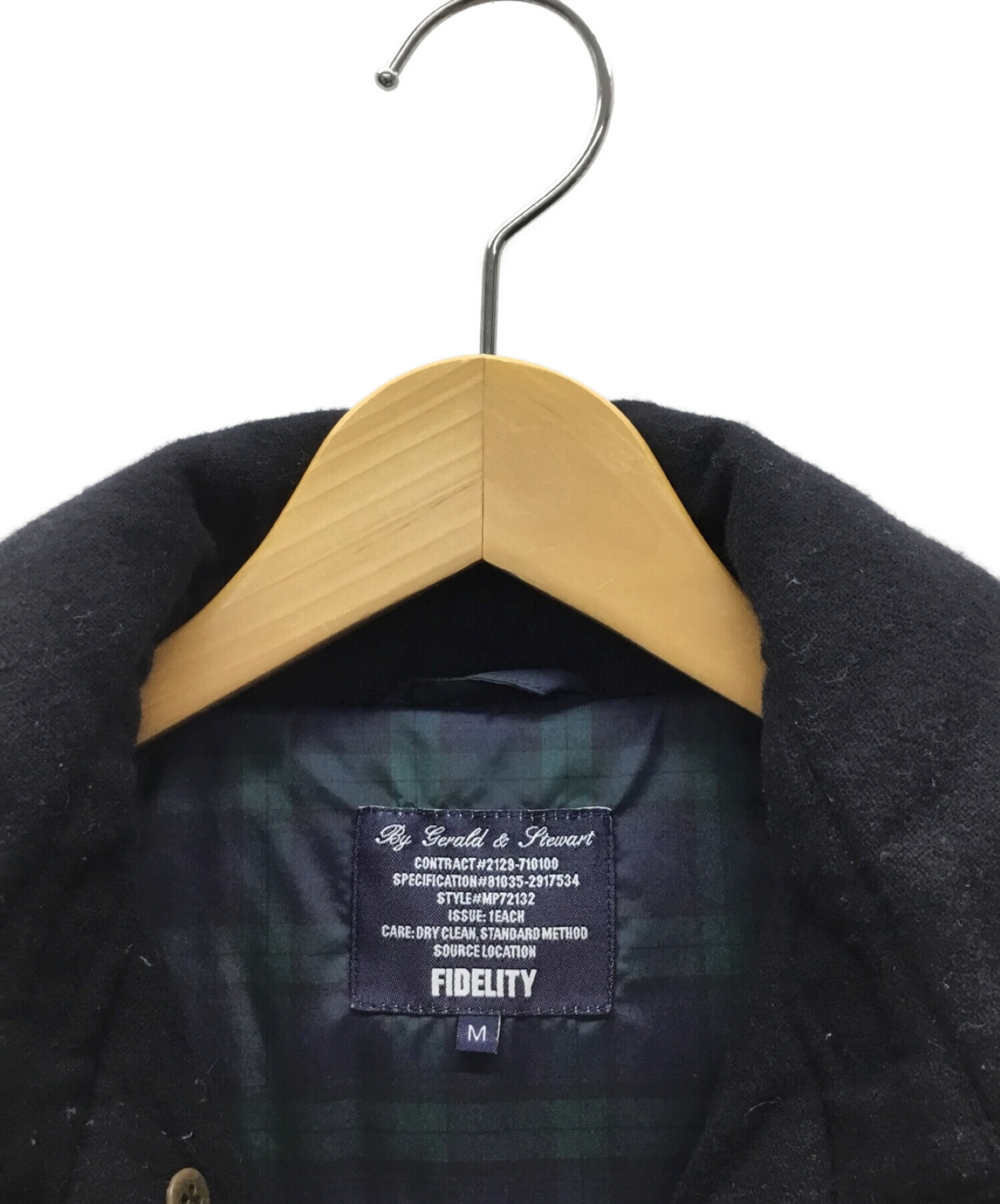 FIDELITY 新品未使用 Pコート ダウンジャケット L ネイビー FIDELITY（フェデリティー） フィデリティ SN-24775026 MELTON 10B P