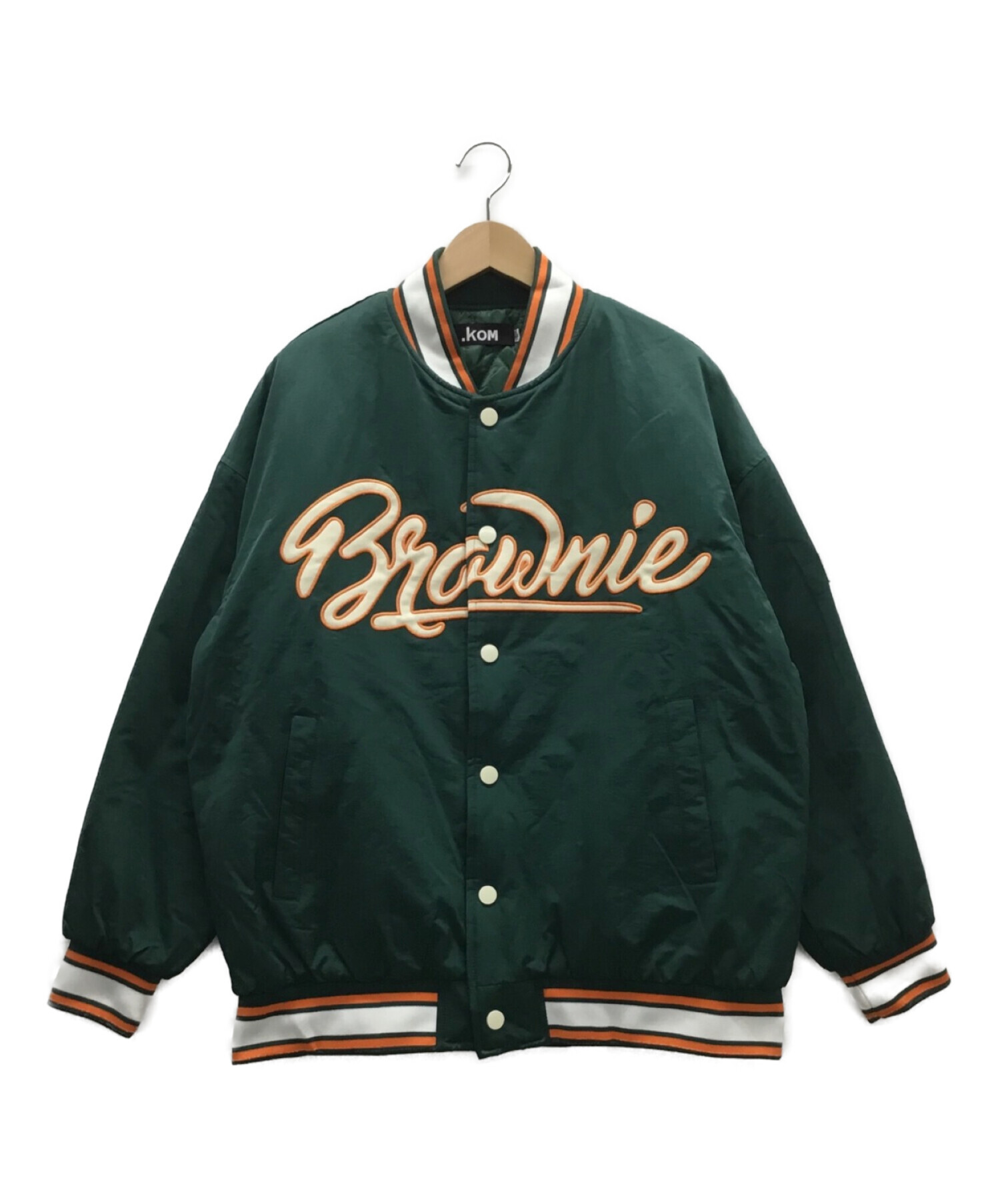 中古・古着通販】.kom (ドットコム) スタジャン グリーン サイズ:L 