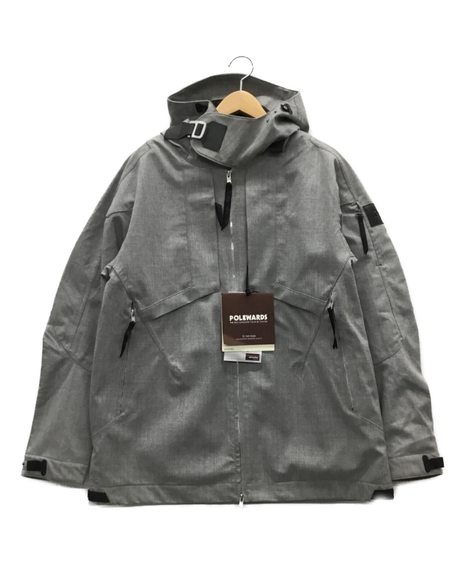 新品　ポールワーズ　ウールジャケット　Water proof グレー　L 中古・古着通販】POLEWARDS (ポールワーズ) WATER PROOF WOOL JACKET