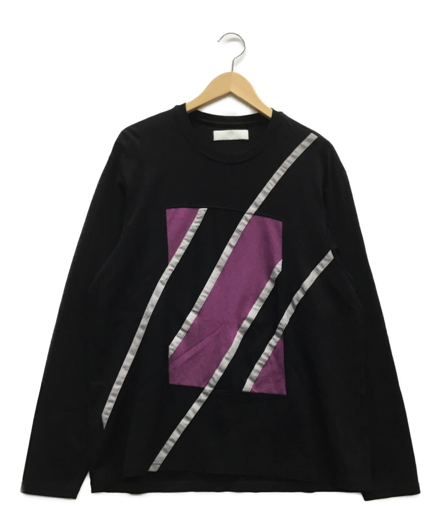 中古・古着通販】ETHOSENS (エトセンス) 長袖Tシャツ ブラック サイズ 
