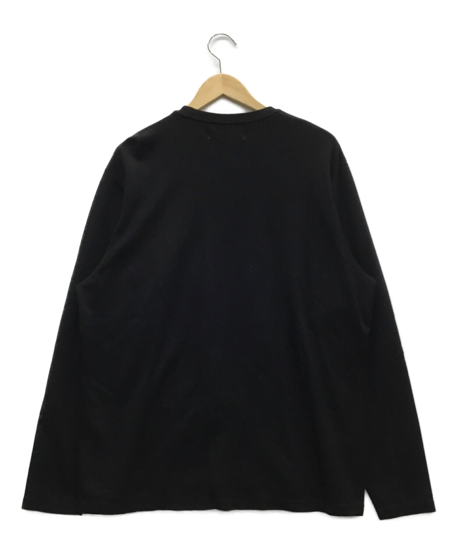 中古・古着通販】ETHOSENS (エトセンス) 長袖Tシャツ ブラック サイズ 