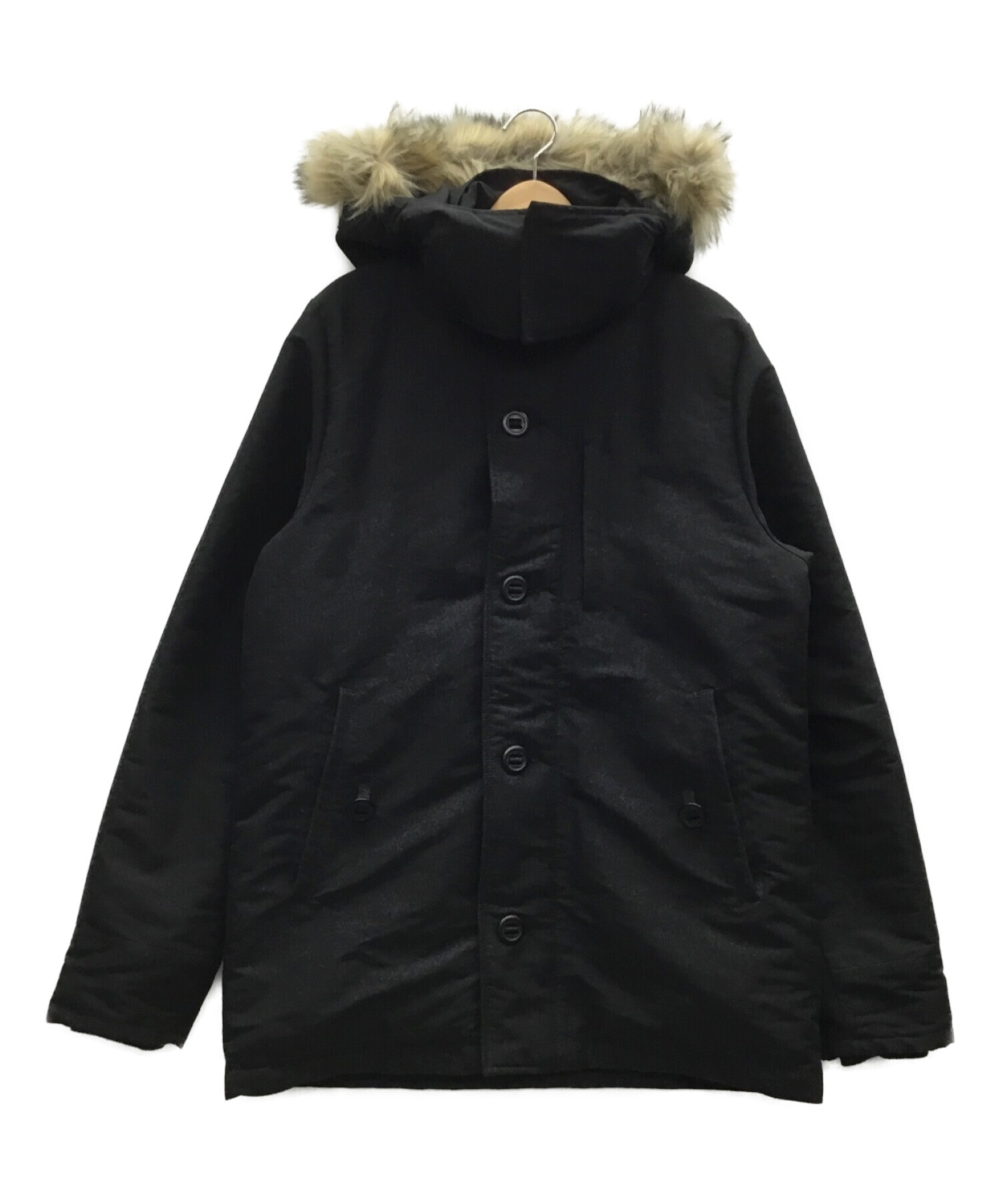 中古・古着通販】ELKEX (エルケクス) ダウンコート ブラック サイズ:XL 