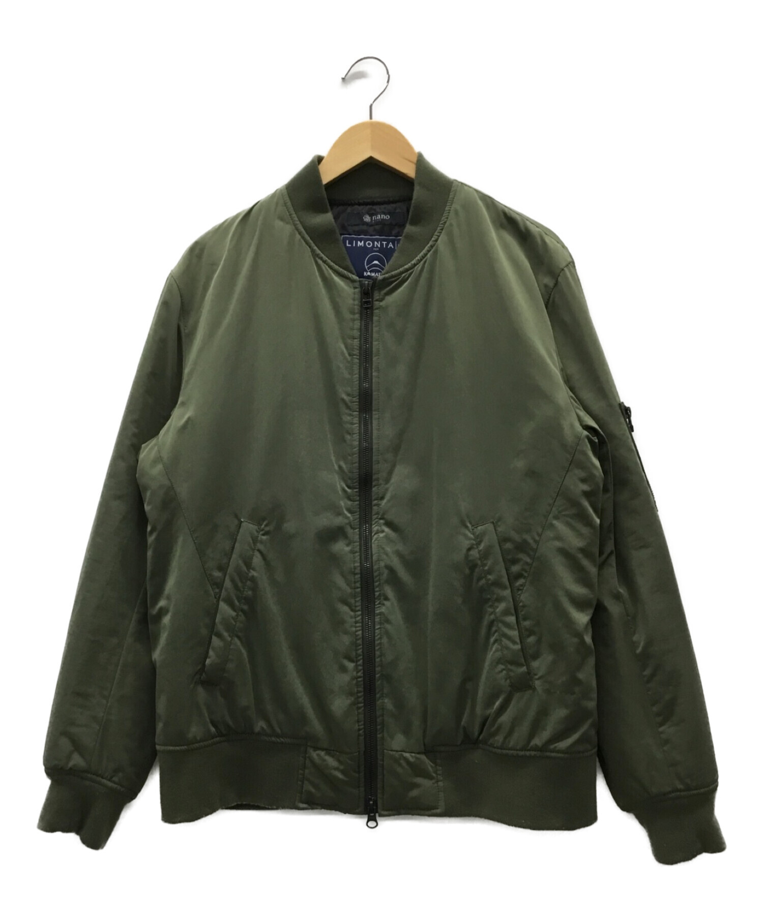 Schott MA-1ジャケット オリーブ ナノユニバース別注 Lサイズ 美品