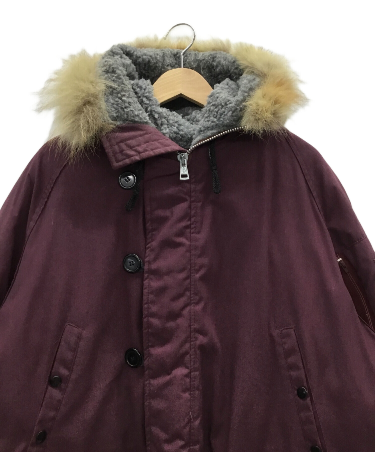 中古・古着通販】CORINTH MFG CO. (コリンス) N-3Bタイプコート ワイン 