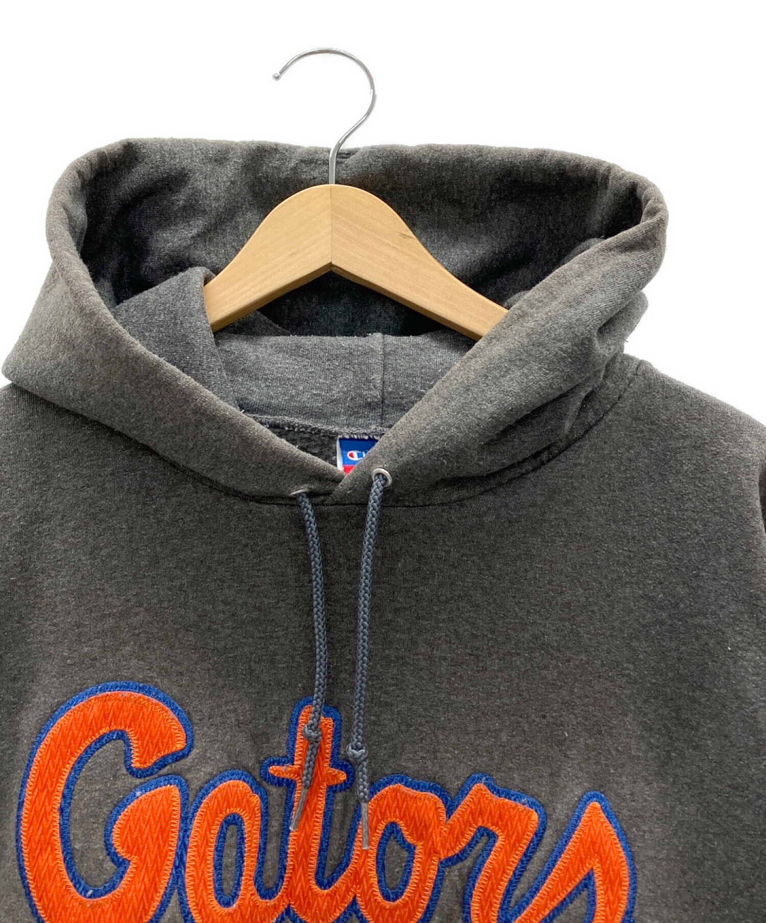 Champion チャンピオン カレッジスウェットパーカー チャコールグレー sizeM UHCL 古着 メンズ レディース Champion（チャンピオン） パーカー スウェット オーバーサイズ プル