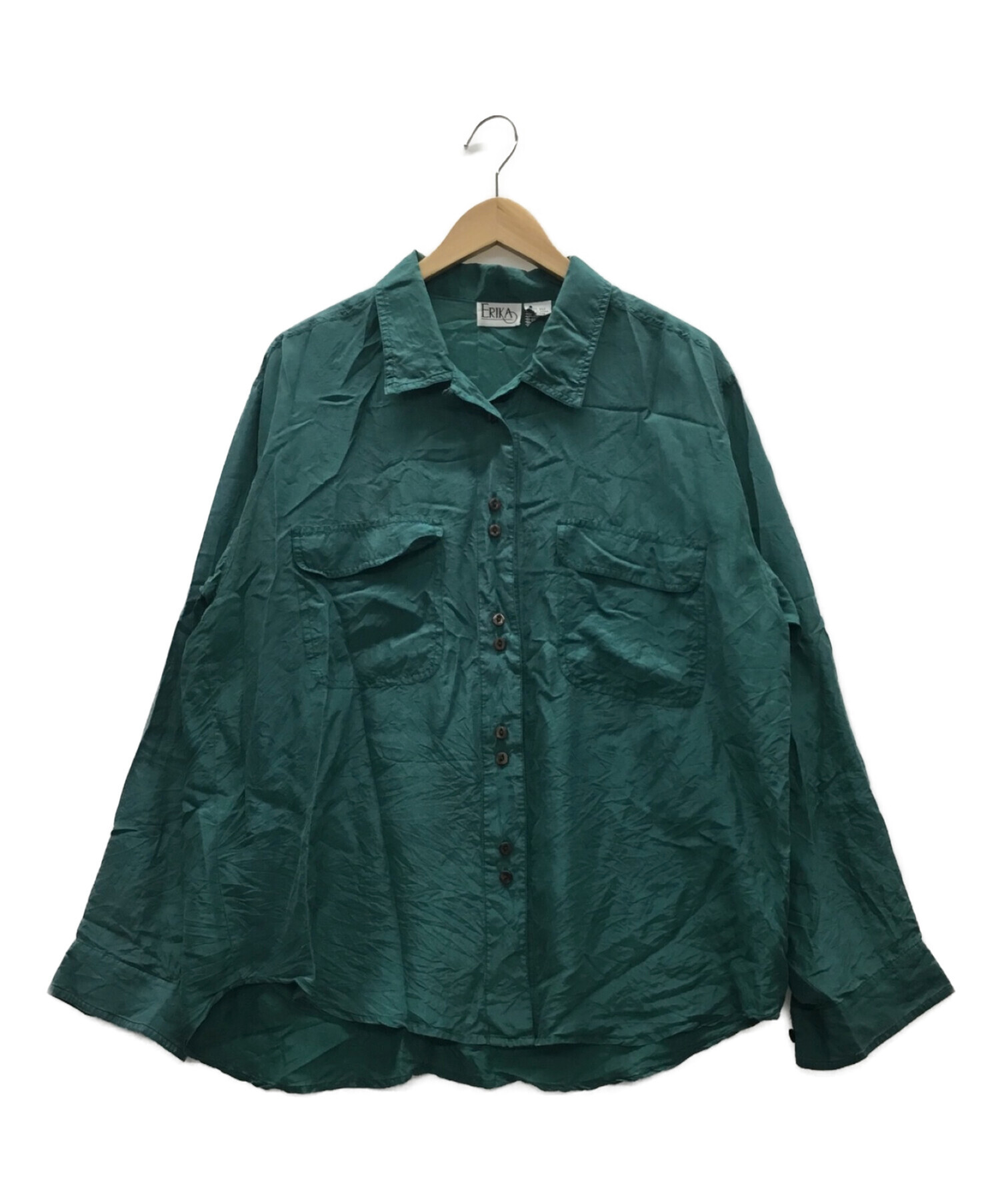 中古・古着通販】ERIKA CAVALLINI (エリカ カヴァリーニ) シルクシャツ