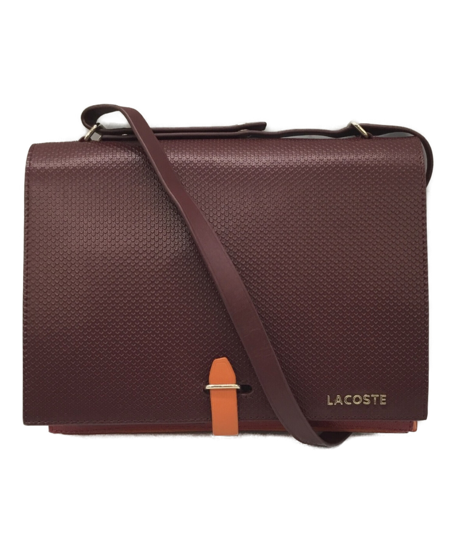 中古・古着通販】LACOSTE (ラコステ) ショルダーバッグ レッド 