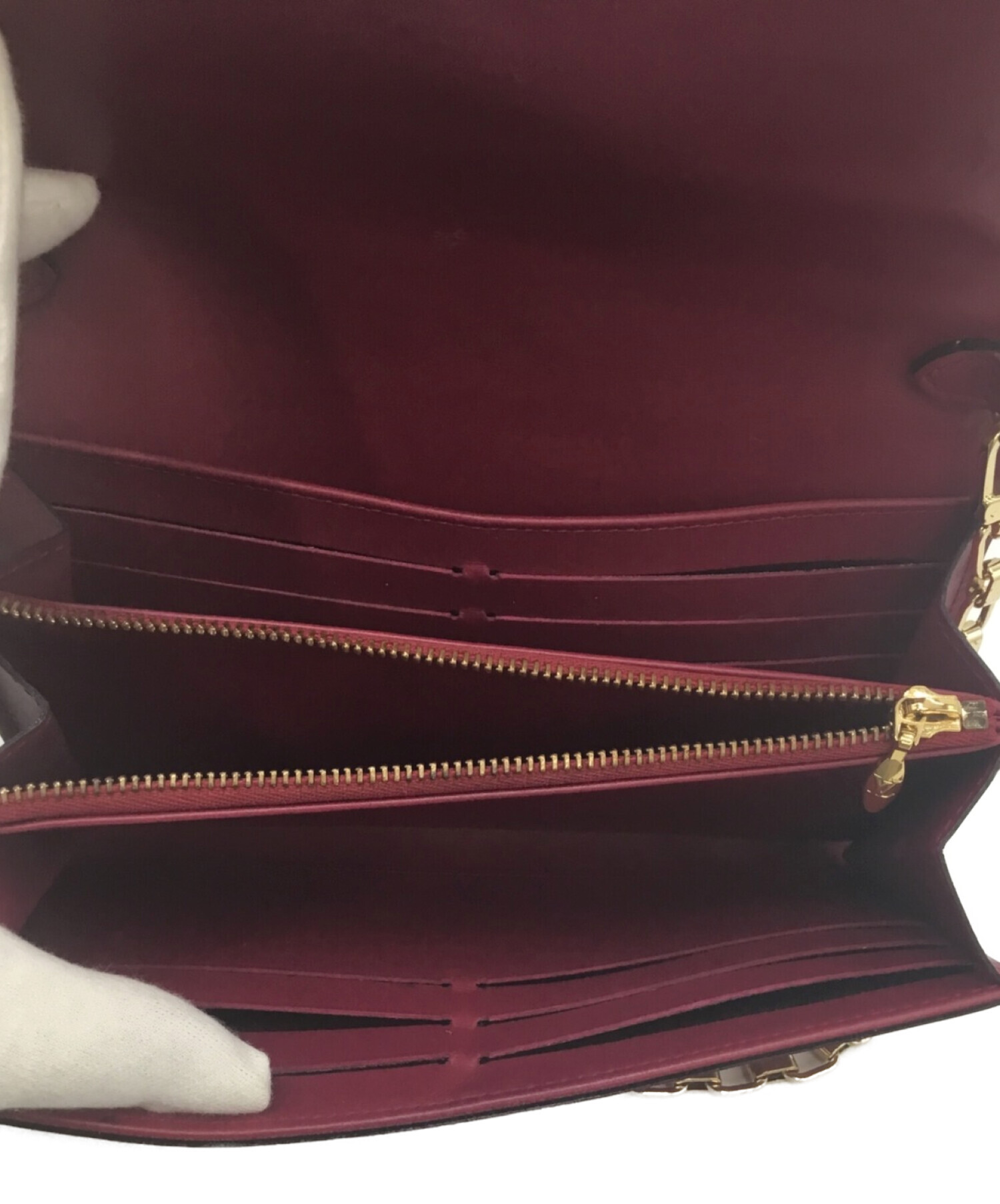 中古・古着通販】LOUIS VUITTON (ルイ ヴィトン) 長財布 ワインレッド 