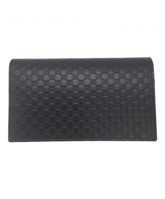 中古・古着通販】GUCCI (グッチ) ショルダーウォレット ブラック 