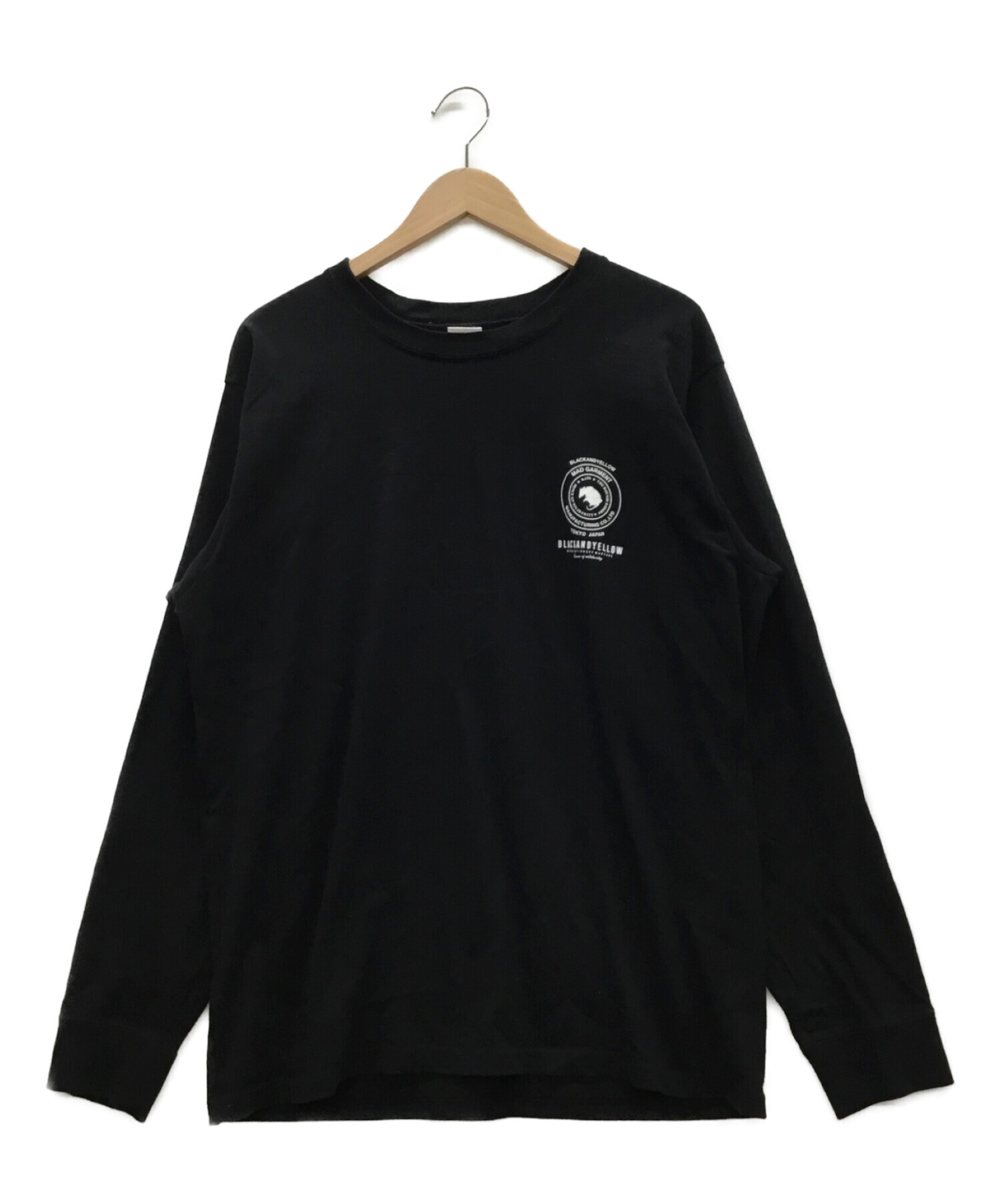 中古・古着通販】RATS (ラッツ) BIG LOGO L/S ブラック サイズ:M 