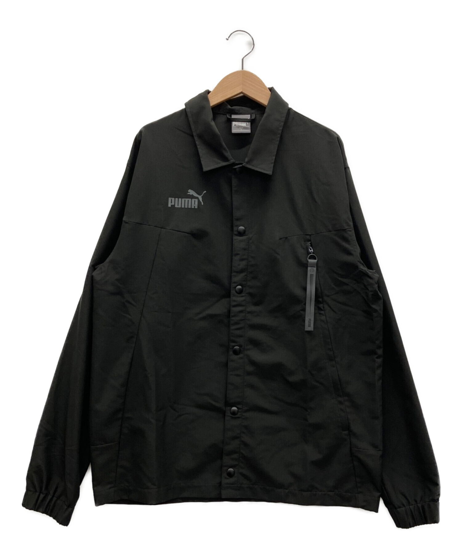中古・古着通販】PUMA (プーマ) コーチジャケット ブラック サイズ:L 