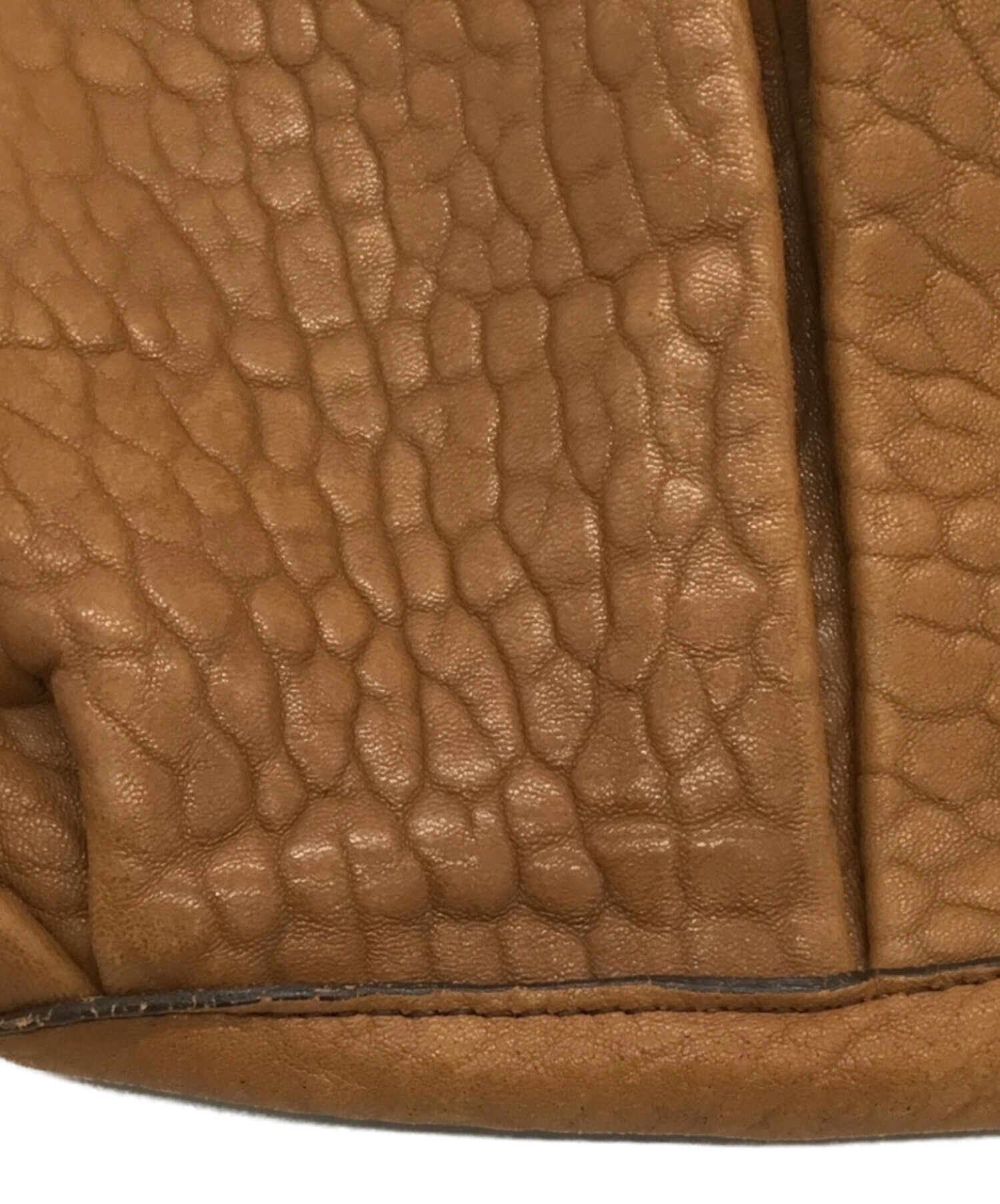 キャメルレザーハンドバッグ 中古・古着通販】cesaire (セゼール) レザーハンドバッグ