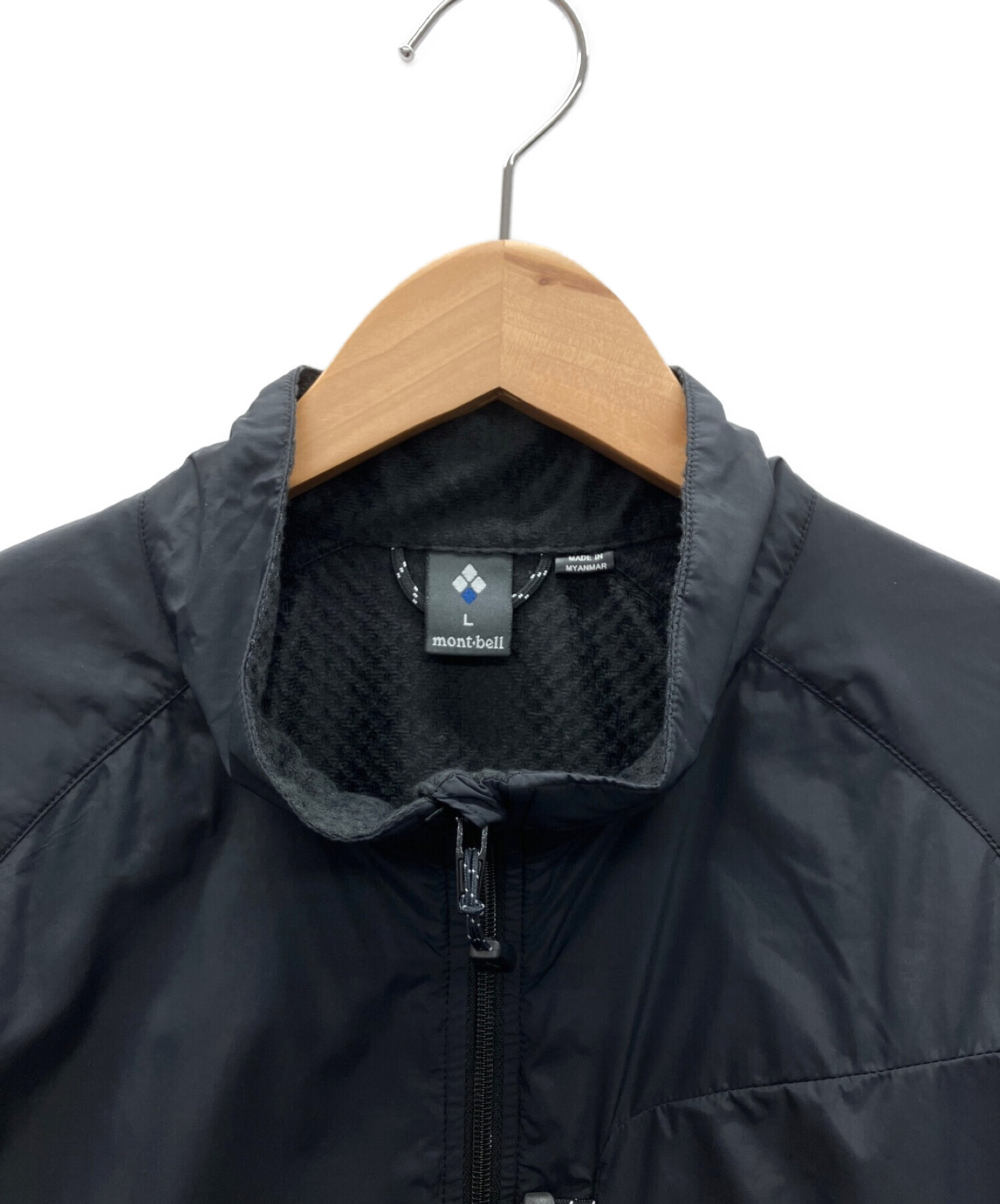 美品old mont-bell shell jackt L 黒 収納袋付 中古・古着通販】mont-bell (モンベル) ライトシェルアウター