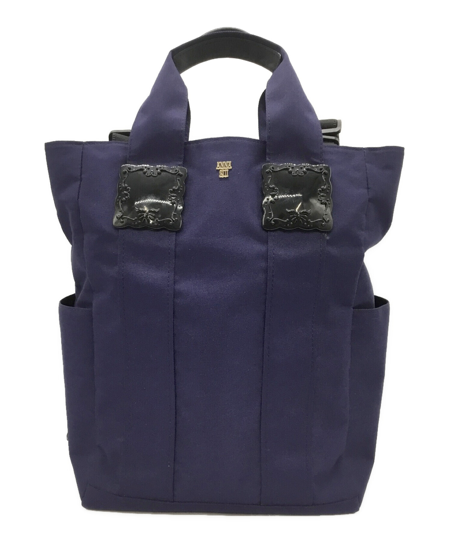 中古・古着通販】ANNA SUI (アナスイ) 2WAYバッグ ネイビー｜ブランド 