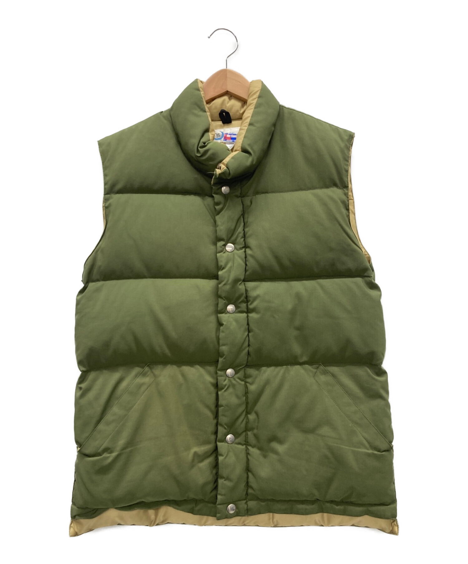 クレセントダウンワークス ダウンベスト グリーン M Crescent Down