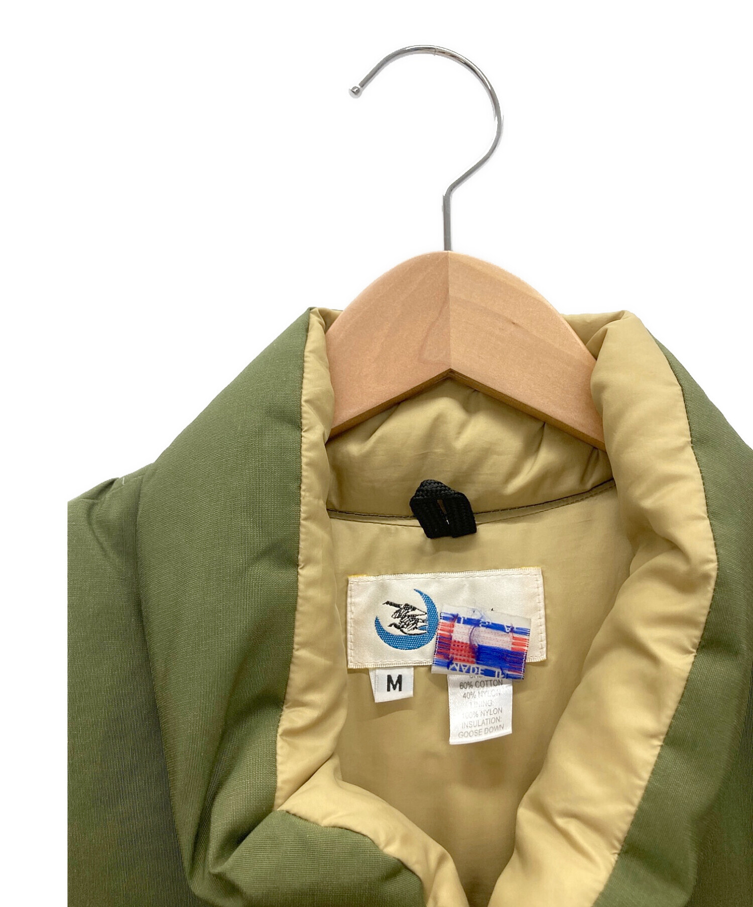 クレセントダウンワークス ダウンベスト グリーン M Crescent Down