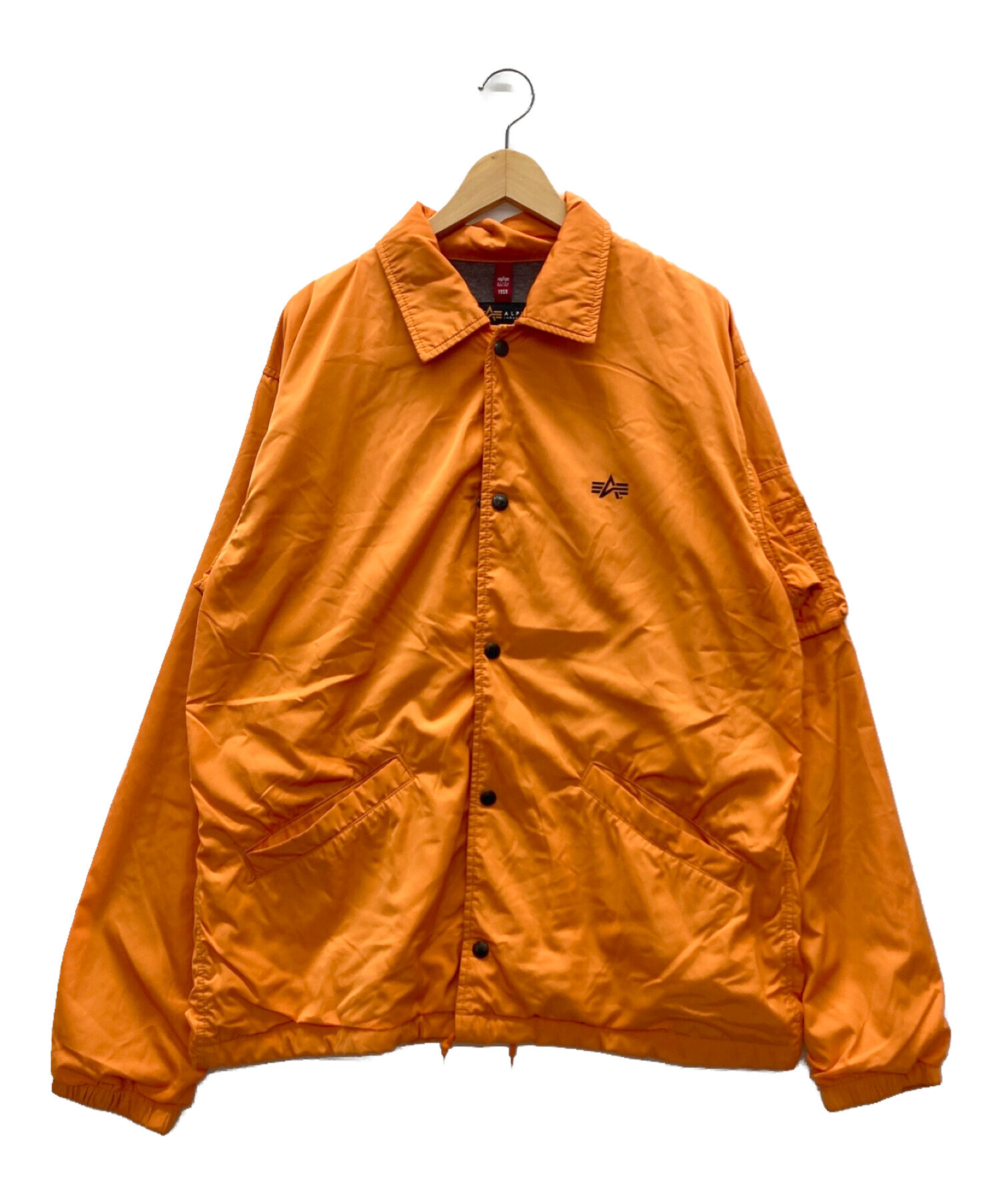 中古・古着通販】ALPHA (アルファ) コーチジャケット オレンジ サイズ