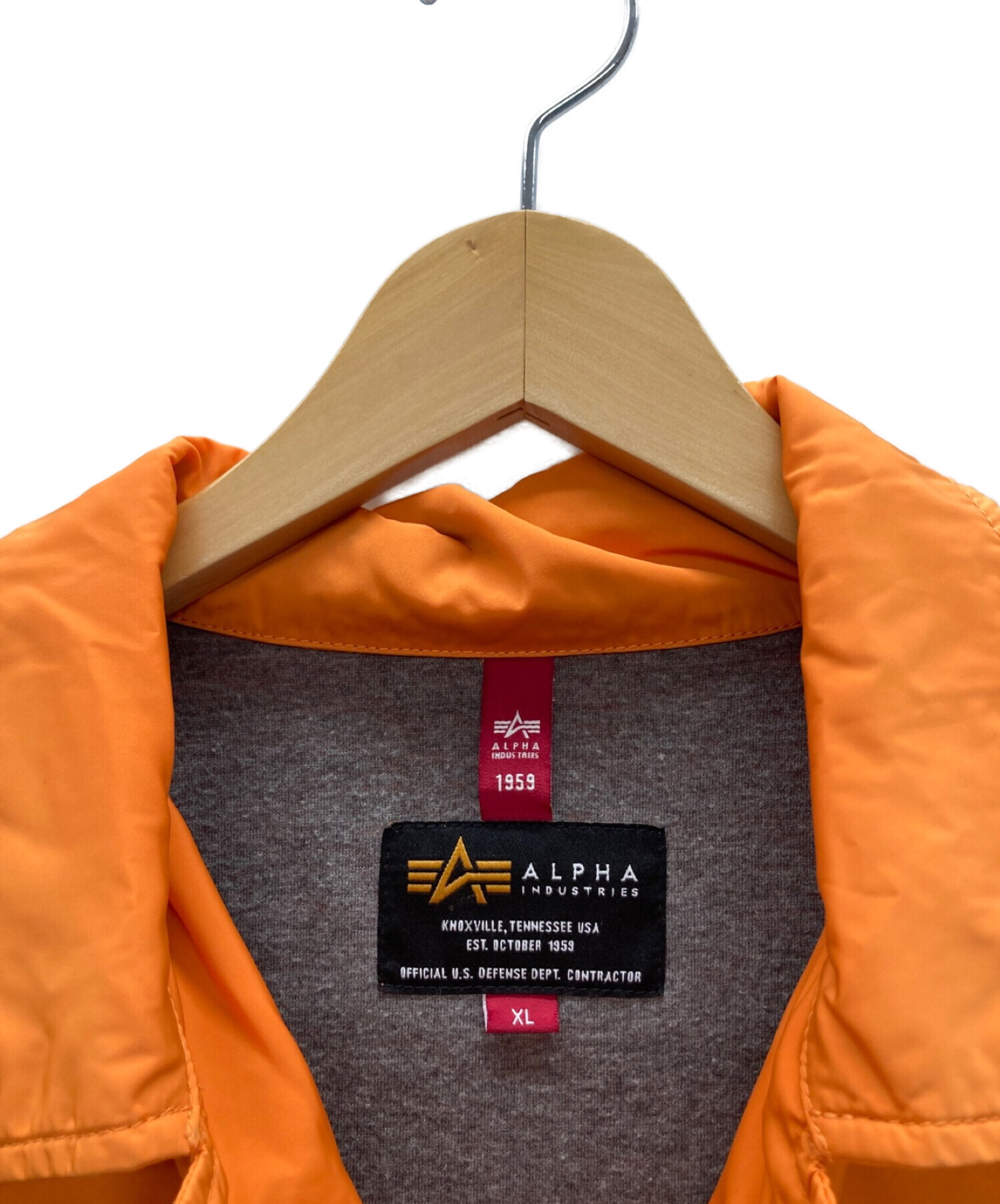 中古・古着通販】ALPHA (アルファ) コーチジャケット オレンジ サイズ