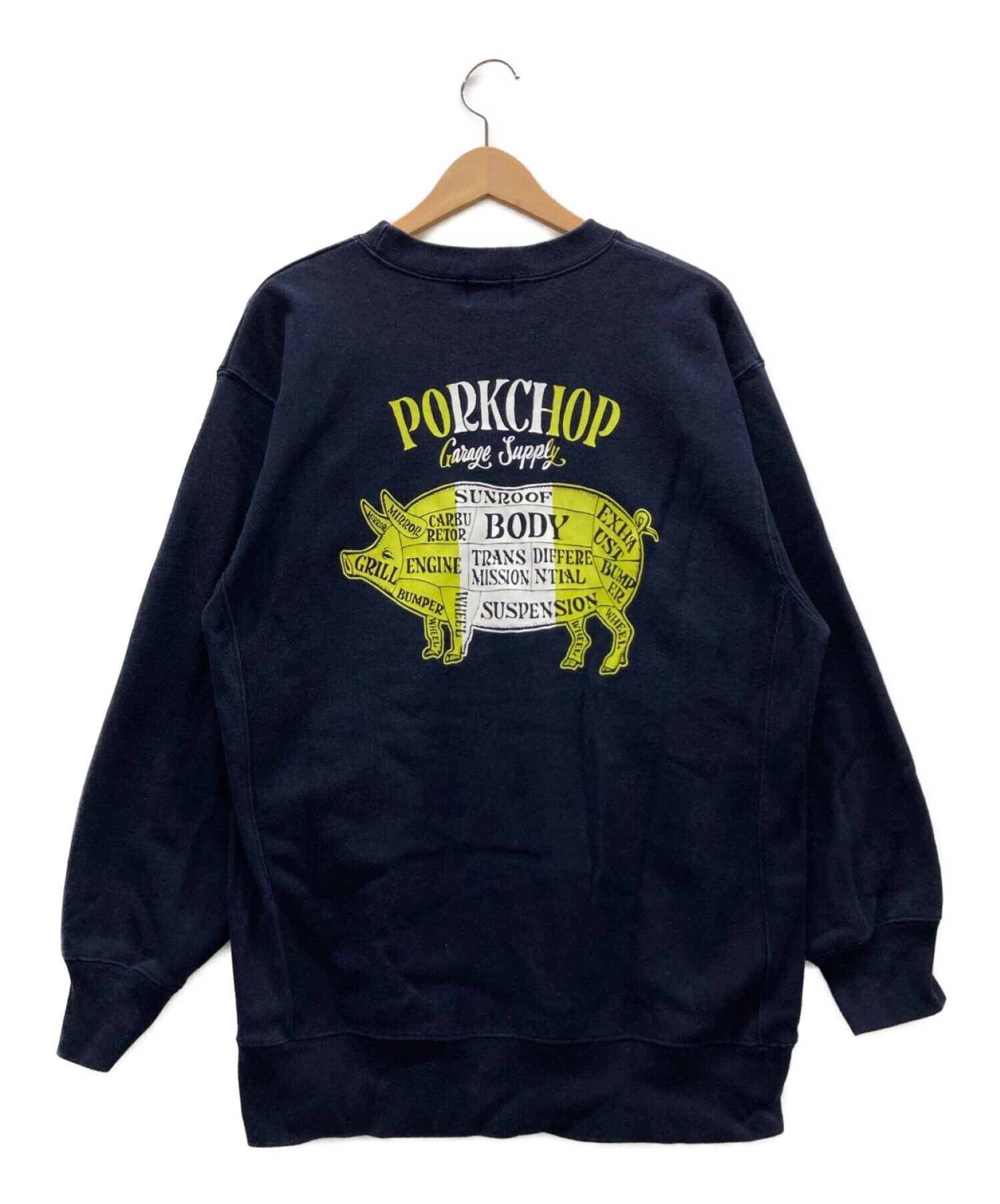 中古・古着通販】PorkChop (ポークチョップ) バックプリントスウェット 