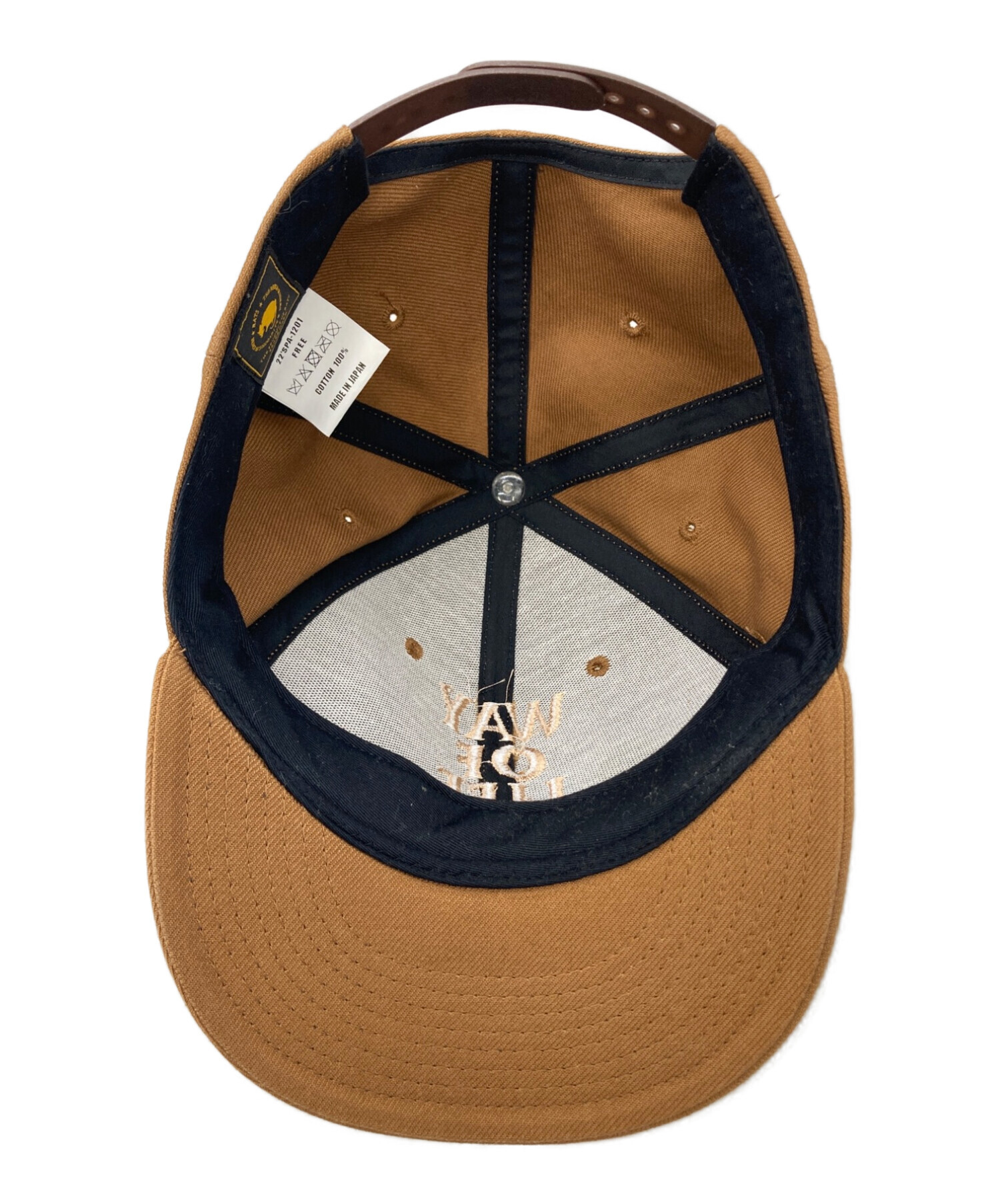 中古・古着通販】RATS (ラッツ) スナップバックキャップ ブラウン