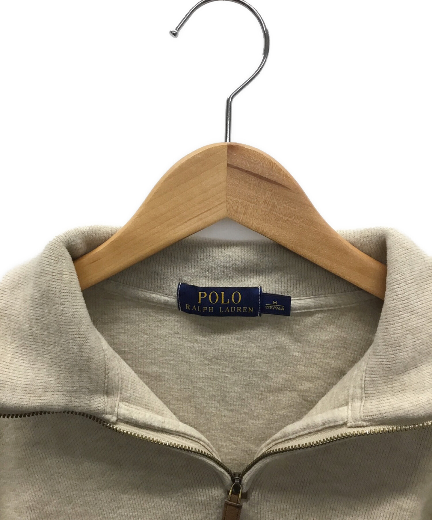 ラルフローレン ハーフジップ トレーナー ベージュ Mサイズ ラルフ