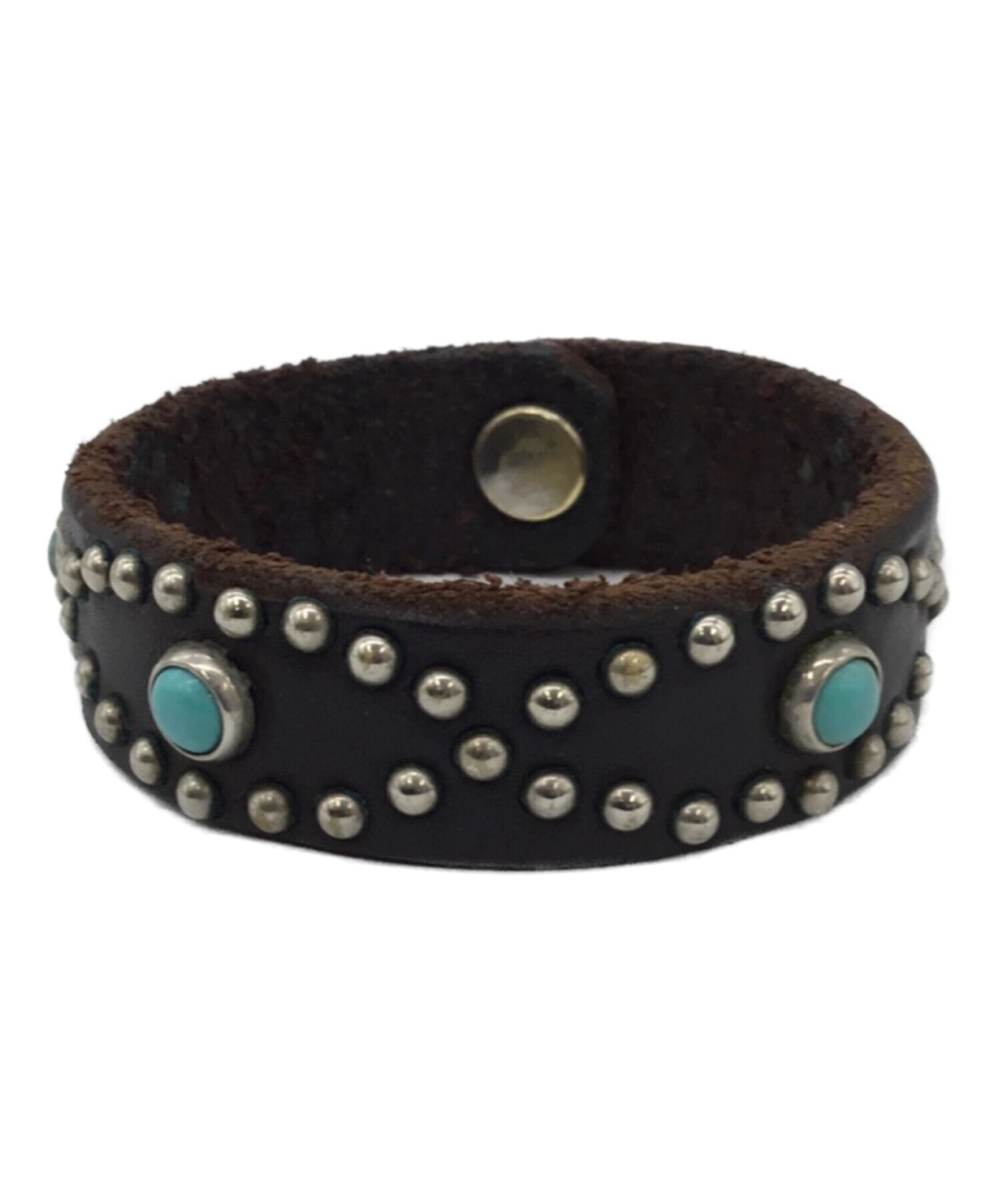 HTC レザーバングル HTC レザーバングル ブレスレット ターコイズ