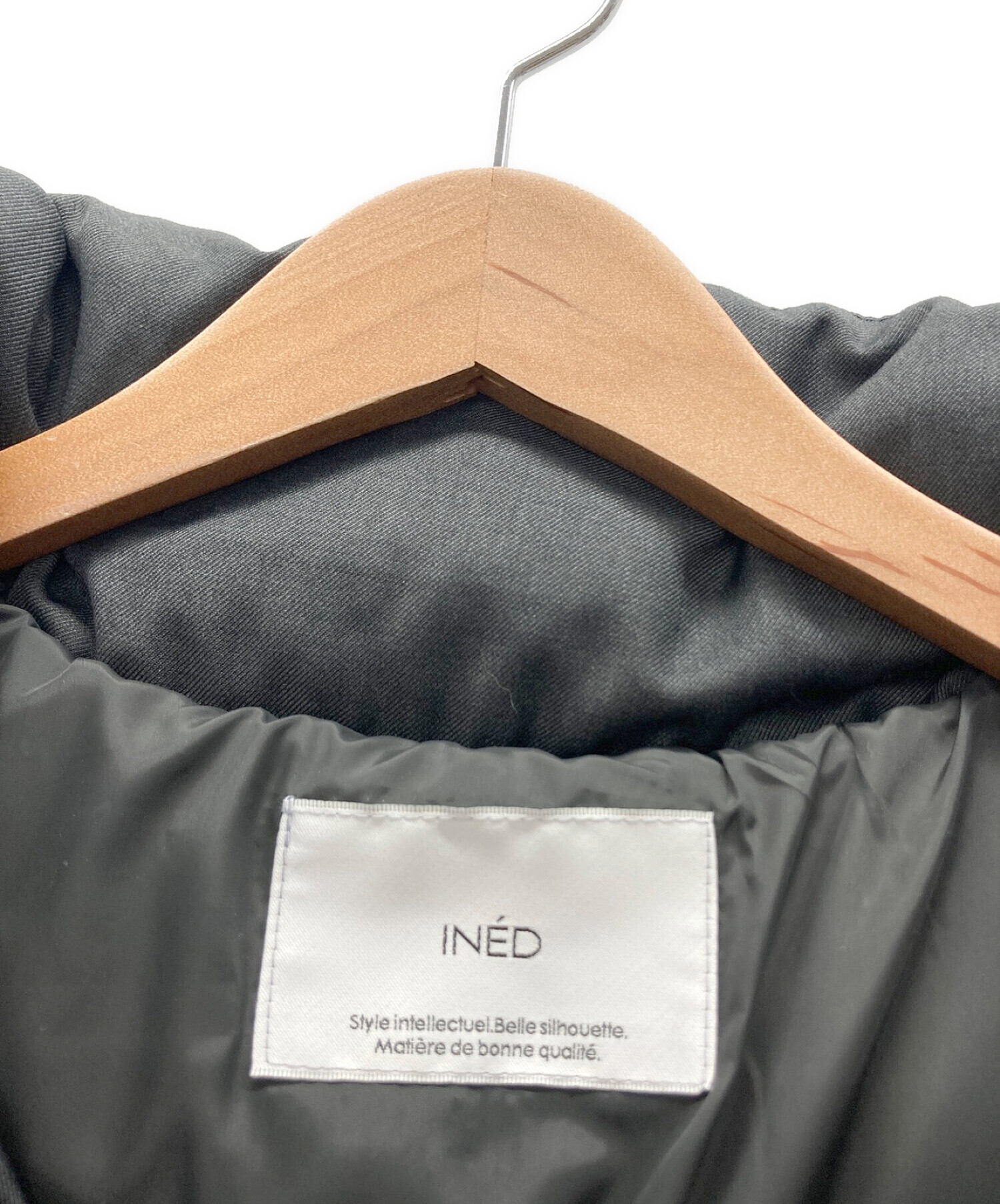 中古・古着通販】INED (イネド) ファー付ダウンコート グレー サイズ:9 