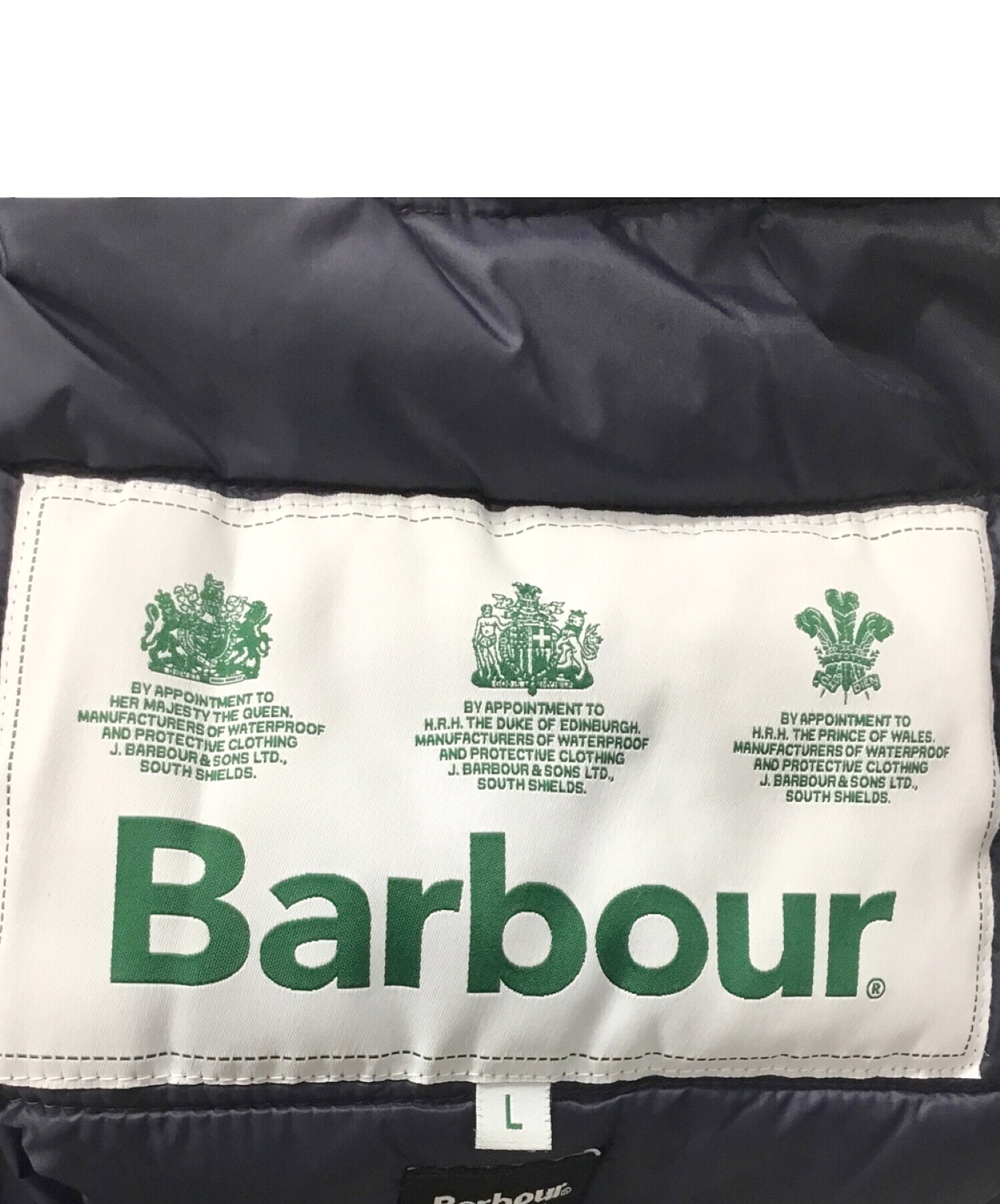 中古・古着通販】Barbour (バブアー) インナーダウンベスト ネイビー
