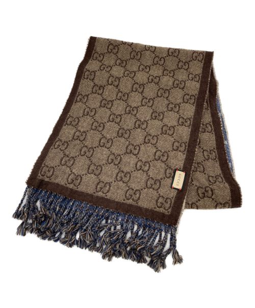 中古・古着通販】GUCCI (グッチ) マフラー ブラウン｜ブランド・古着  
