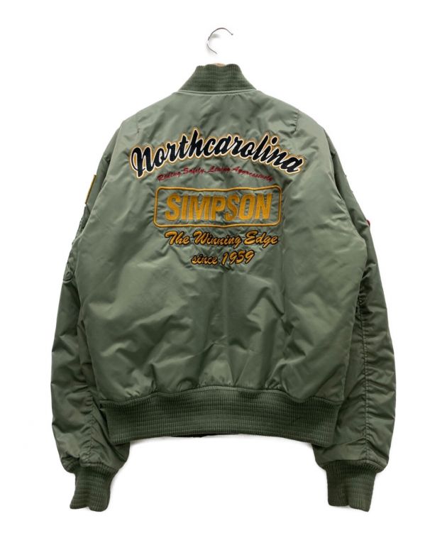 が*ー様 SIMPSON シンプソン MA-1ジャケット② Amazon | シンプソン(SIMPSON) バイク用ジャケット MA-1 Type Jacket