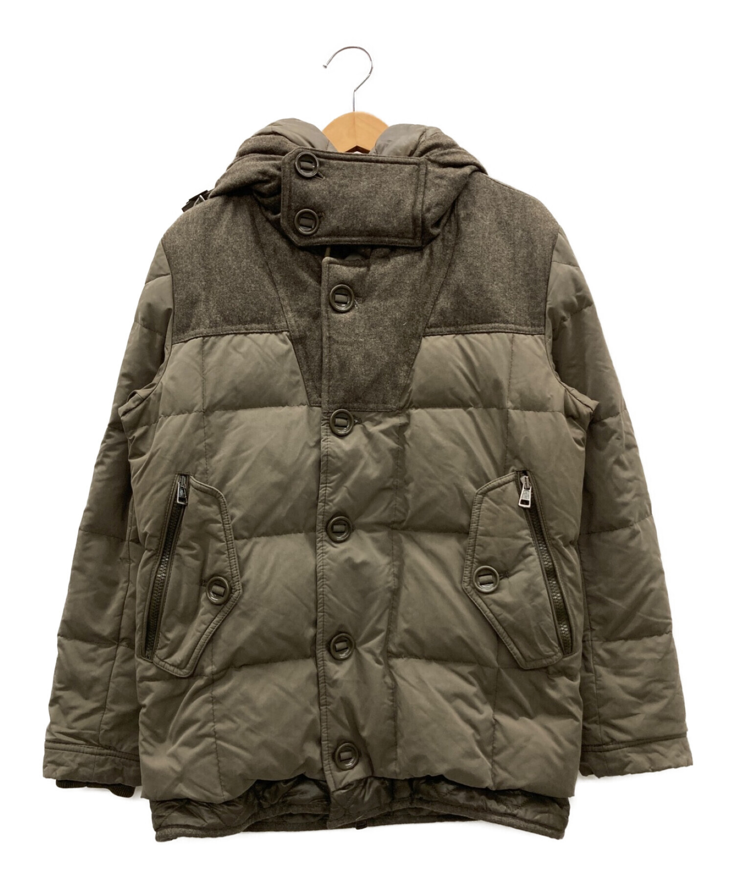 中古・古着通販】MONCLER (モンクレール) ダウンジャケット オリーブ
