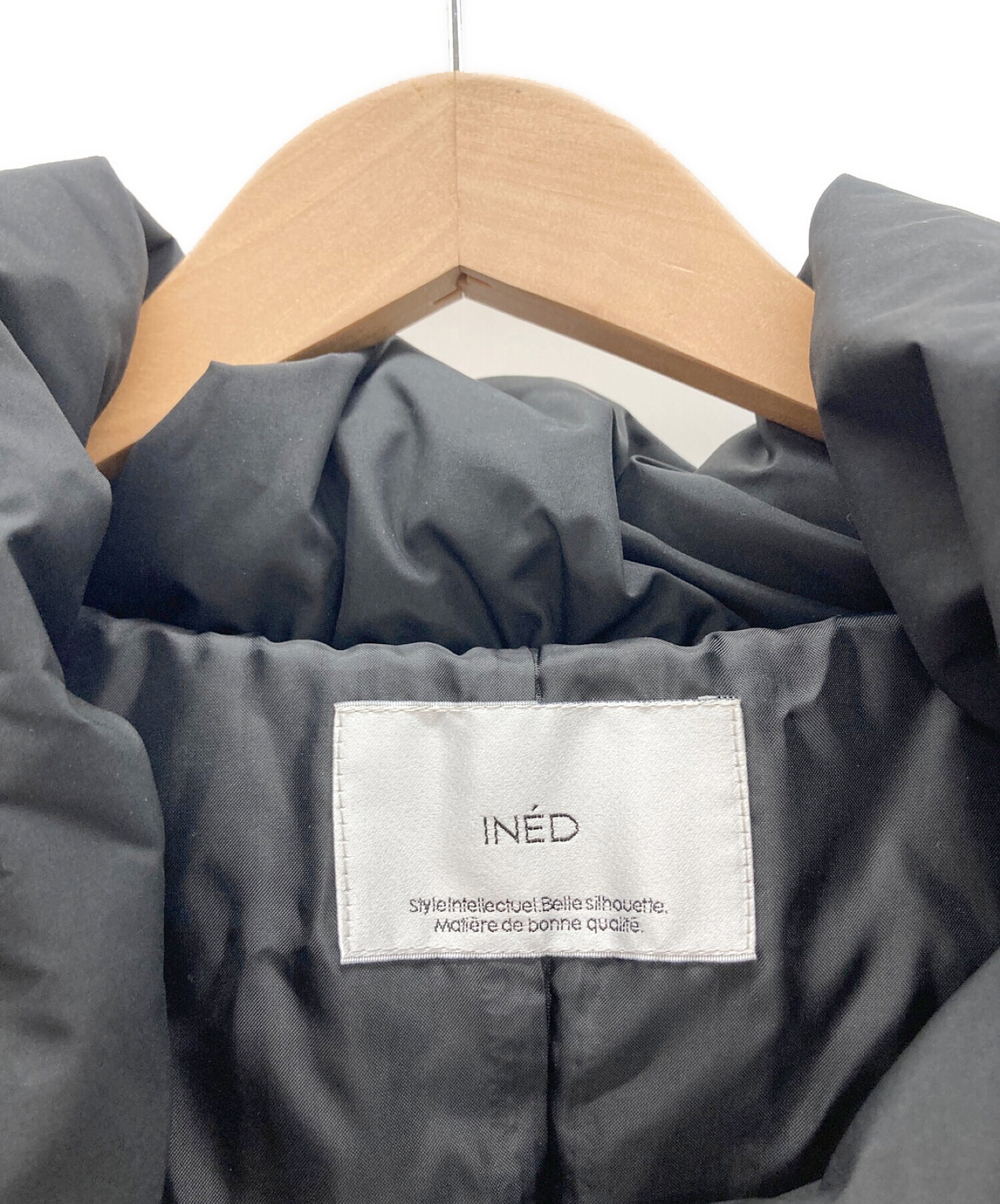 中古・古着通販】INED (イネド) ダウンジャケット ブラック サイズ:11 