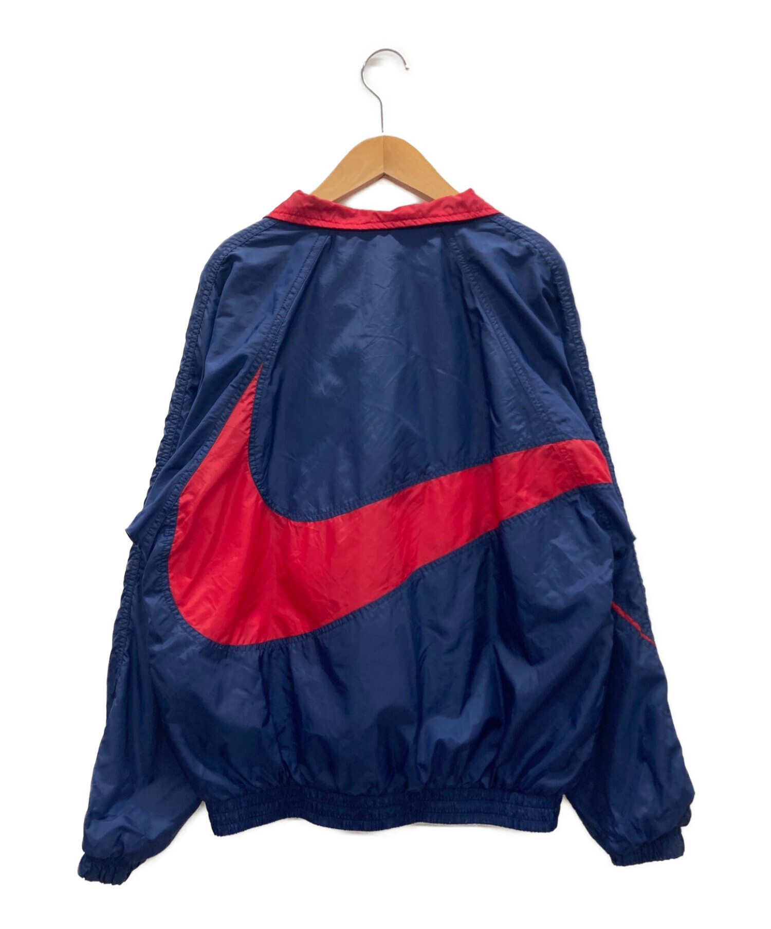 中古・古着通販】NIKE (ナイキ) ナイロンジャケット ネイビー×レッド