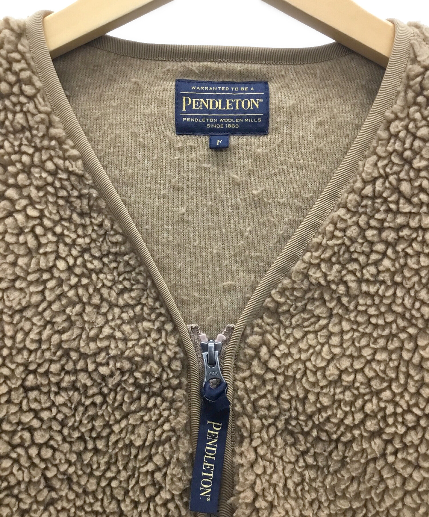 中古・古着通販】PENDLETON (ペンドルトン) ジップボアカーディガン 