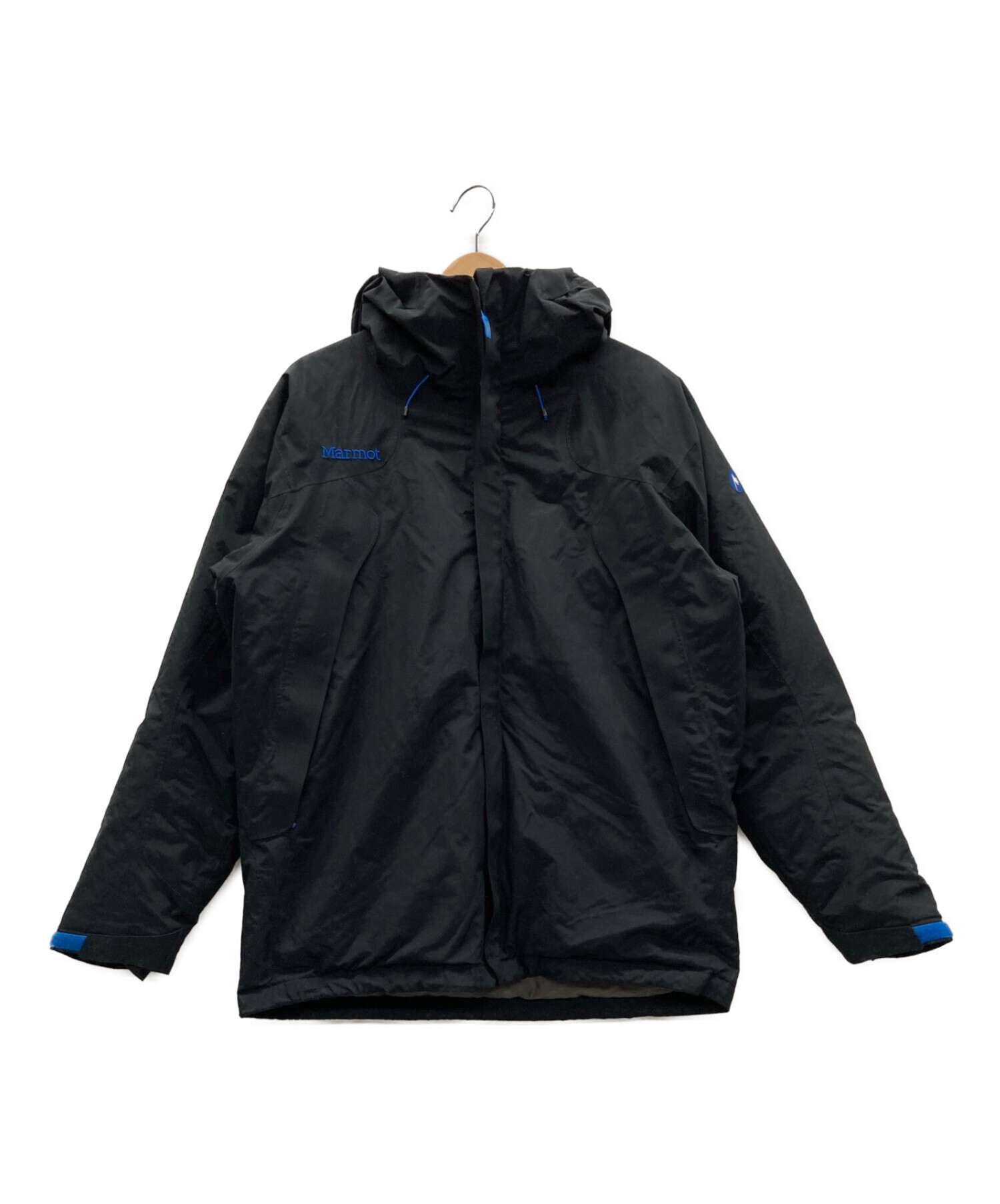 Marmot ダウンジャケット ネイビー/ブラック マーモット 定価5万 美品 