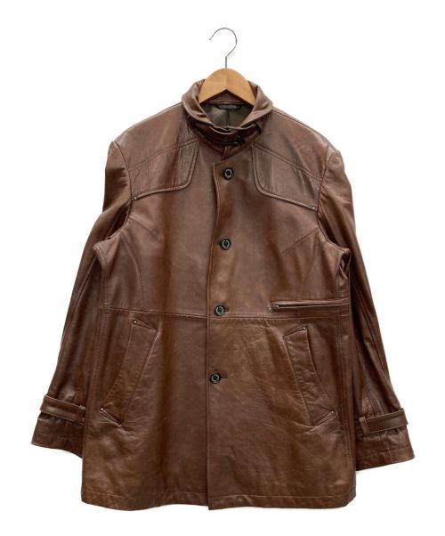 嵐ファン 新品未使用品 レザーコート ブラウン サイズL 2502004191961017_01_5218.jpeg
