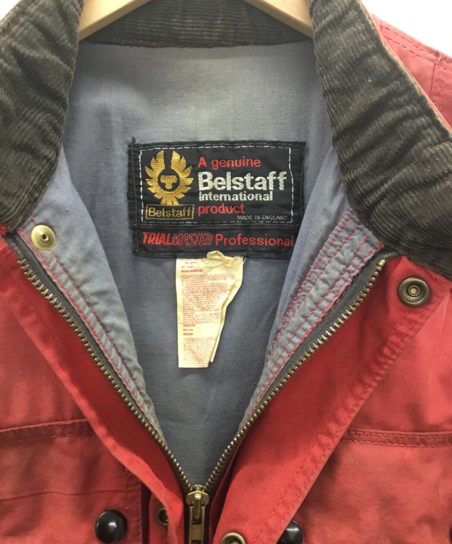 中古・古着通販】BELSTAFF (ベルスタッフ) オイルドジャケット レッド 